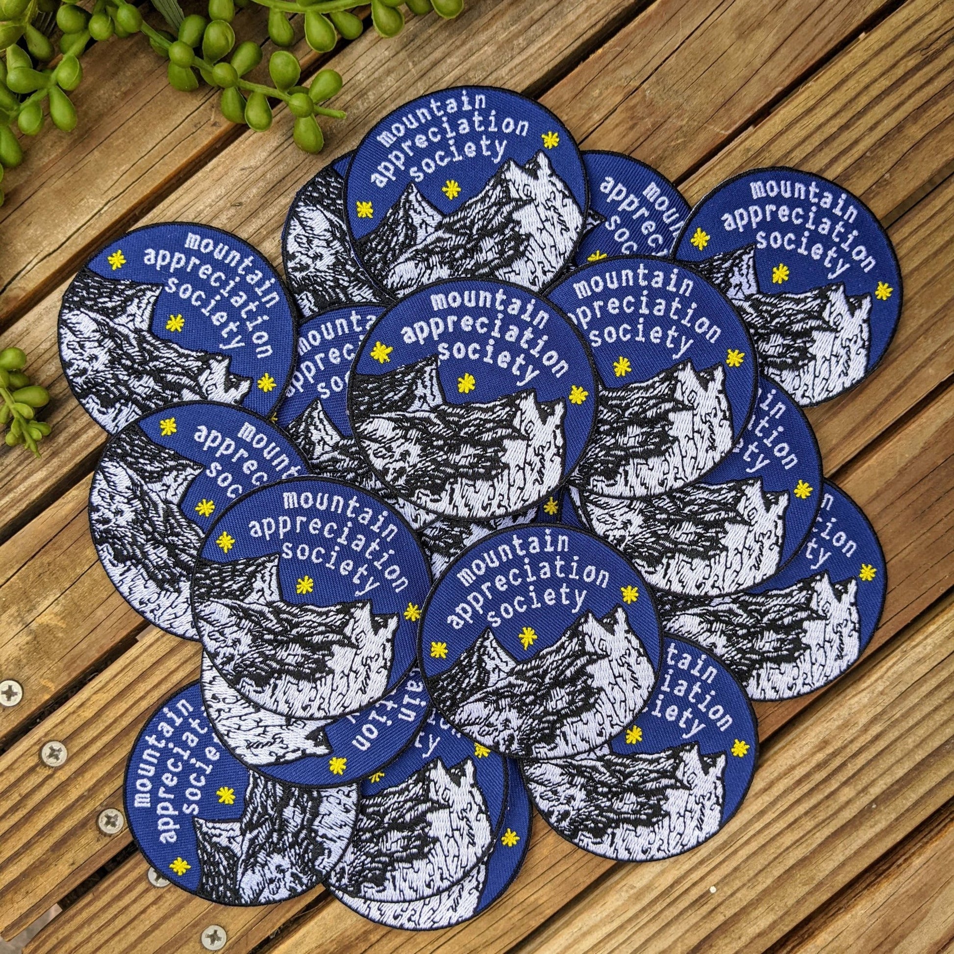“Mountain Appreciation Society” Embroidered Patch - Wander Together Outfitters