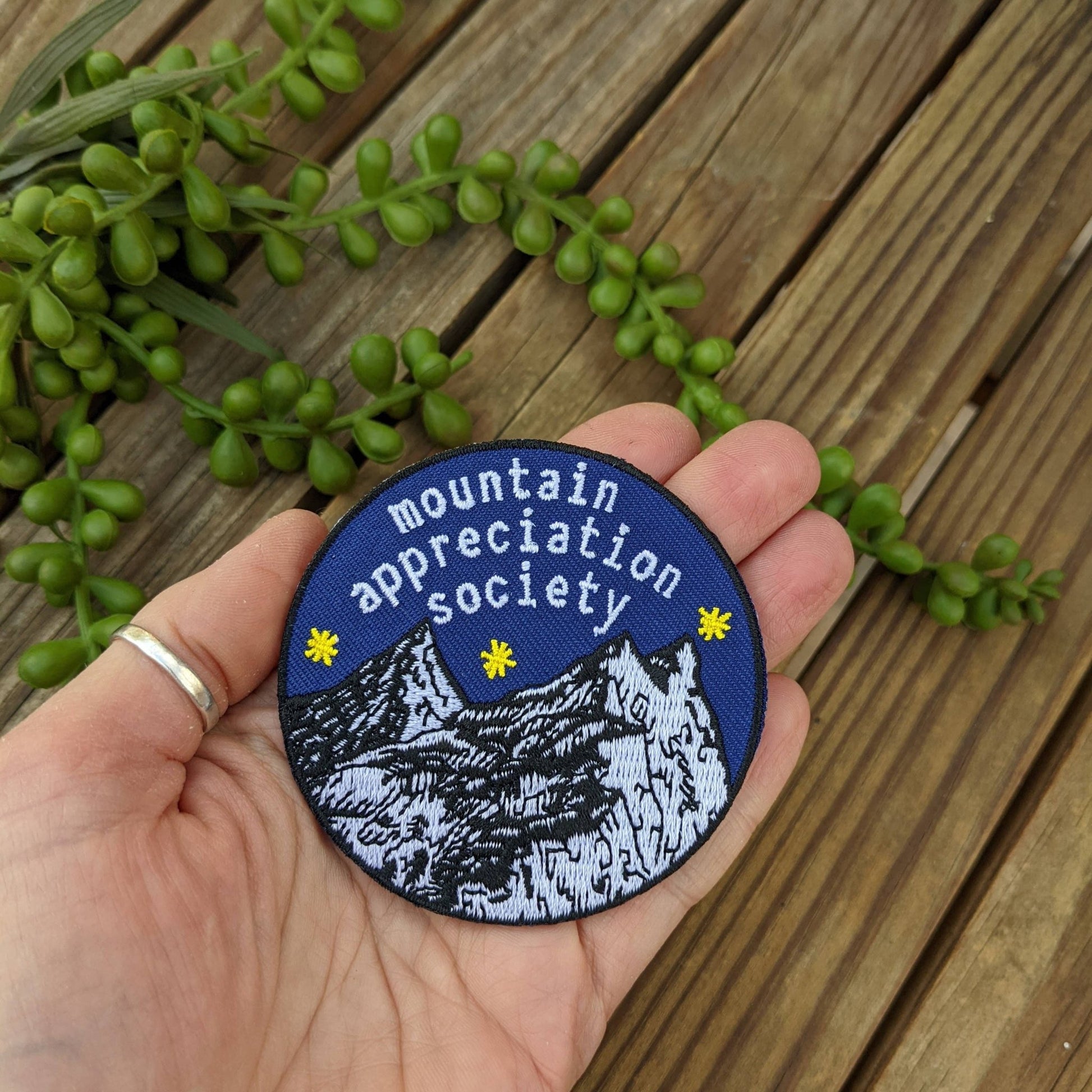 “Mountain Appreciation Society” Embroidered Patch - Wander Together Outfitters