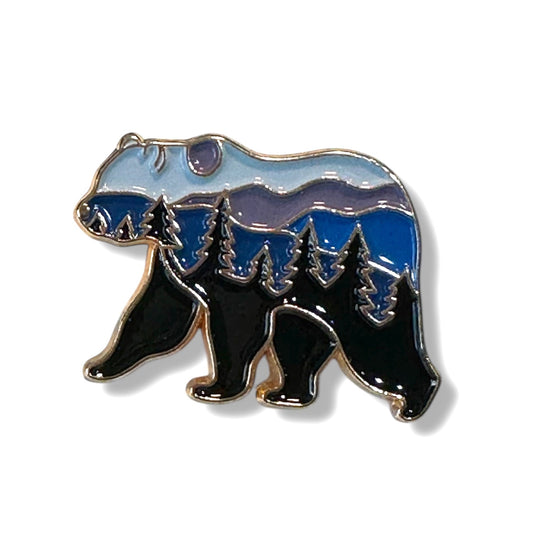 Mountain Bear Enamel Pin - Wander Together Outfitters