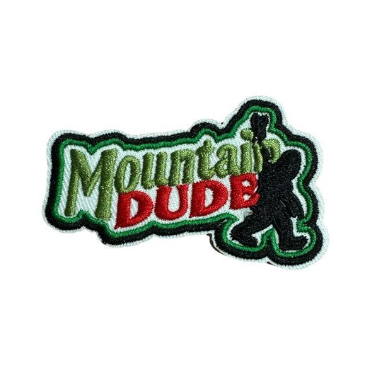 “Mountain Dude” Iron On Embroidered Bigfoot Patch - Wander Together Outfitters