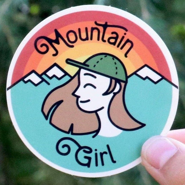 Mountain Girl Vinyl Sticker - Wander Together Outfitters
