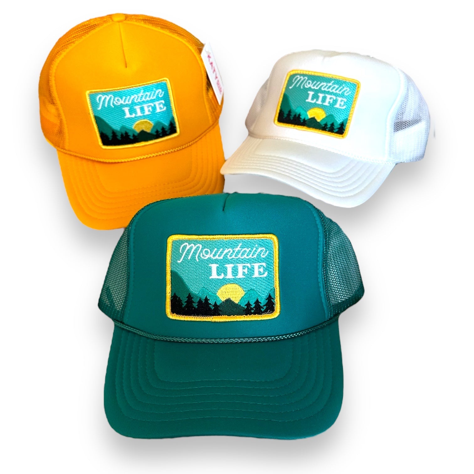 “Mountain Life” Foam Unisex Trucker Hats (Various Colors) - Wander Together Outfitters