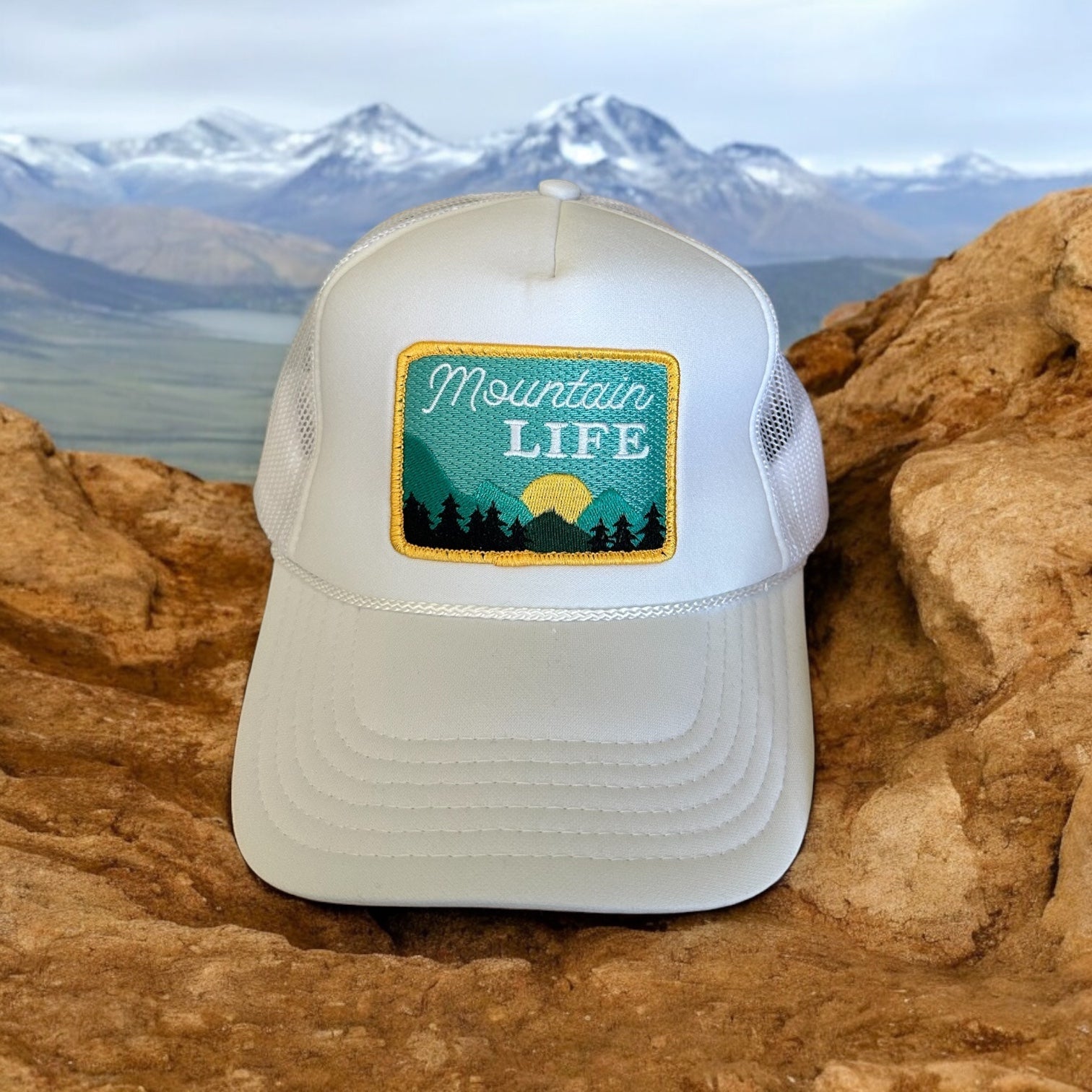 “Mountain Life” Foam Unisex Trucker Hats (Various Colors) - Wander Together Outfitters