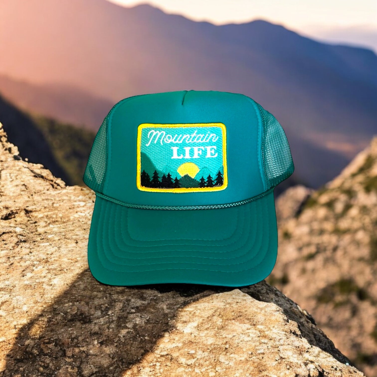 “Mountain Life” Foam Unisex Trucker Hats (Various Colors) - Wander Together Outfitters