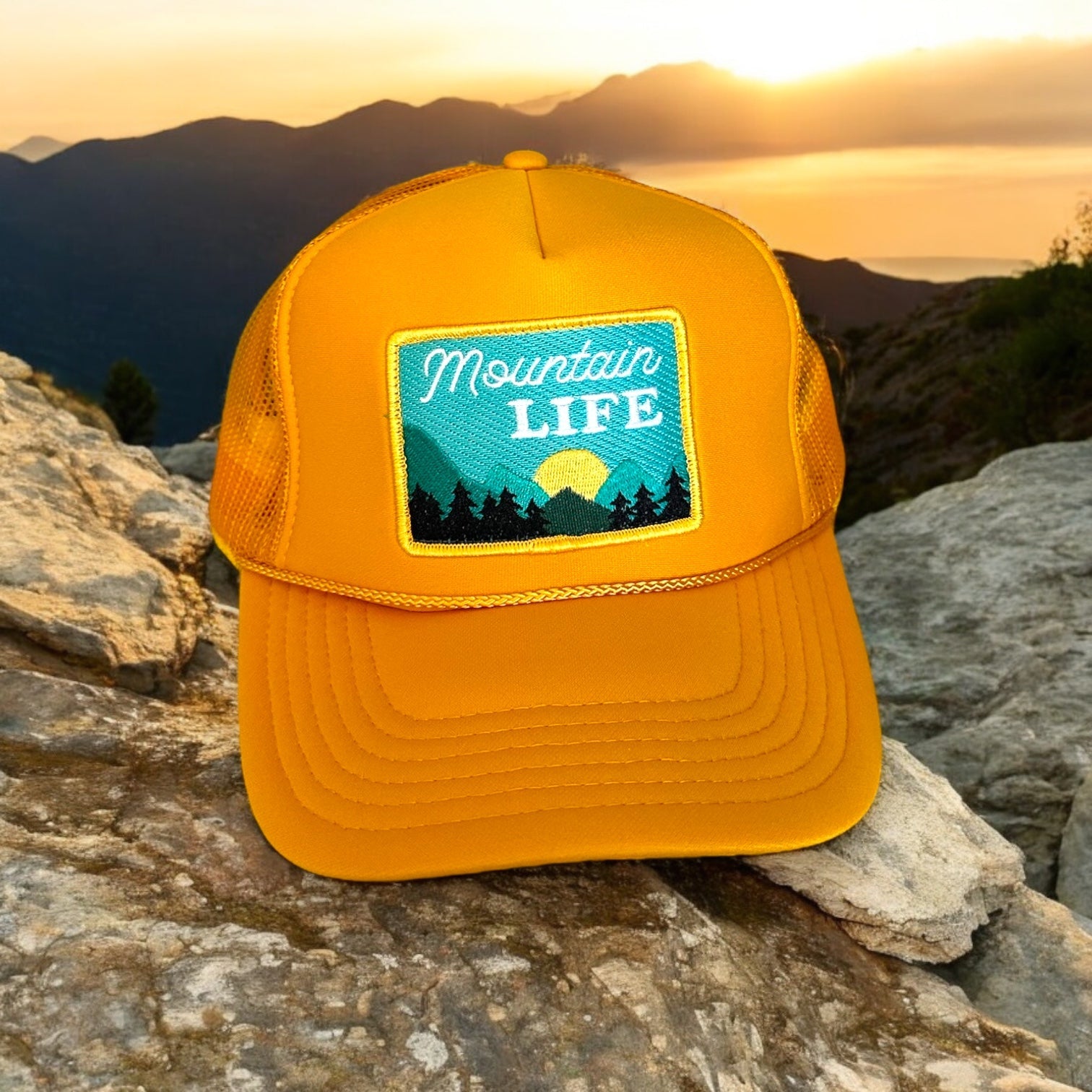 “Mountain Life” Foam Unisex Trucker Hats (Various Colors) - Wander Together Outfitters