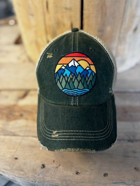 Mountains Mesh Snapback Baseball Cap - Wander Together Outfitters
