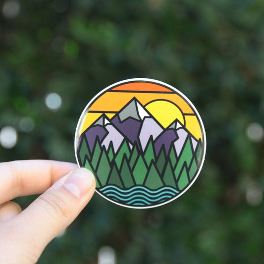 Mountains & Rivers Vinyl Sticker - Wander Together Outfitters