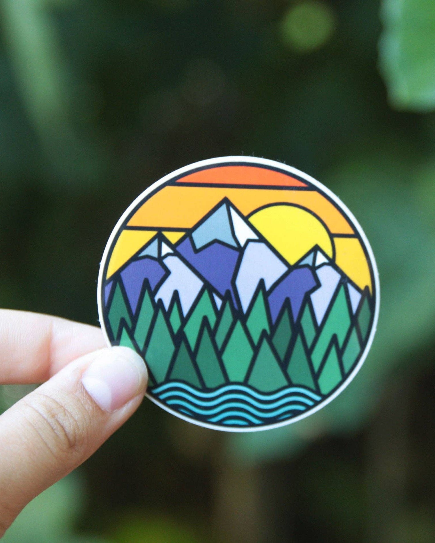 Mountains & Rivers Vinyl Sticker - Wander Together Outfitters