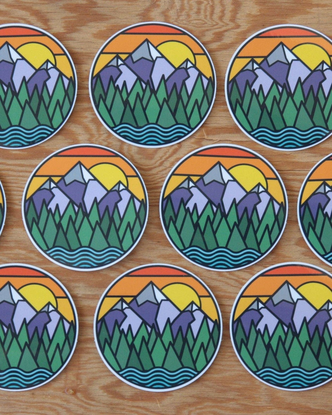 Mountains & Rivers Vinyl Sticker - Wander Together Outfitters
