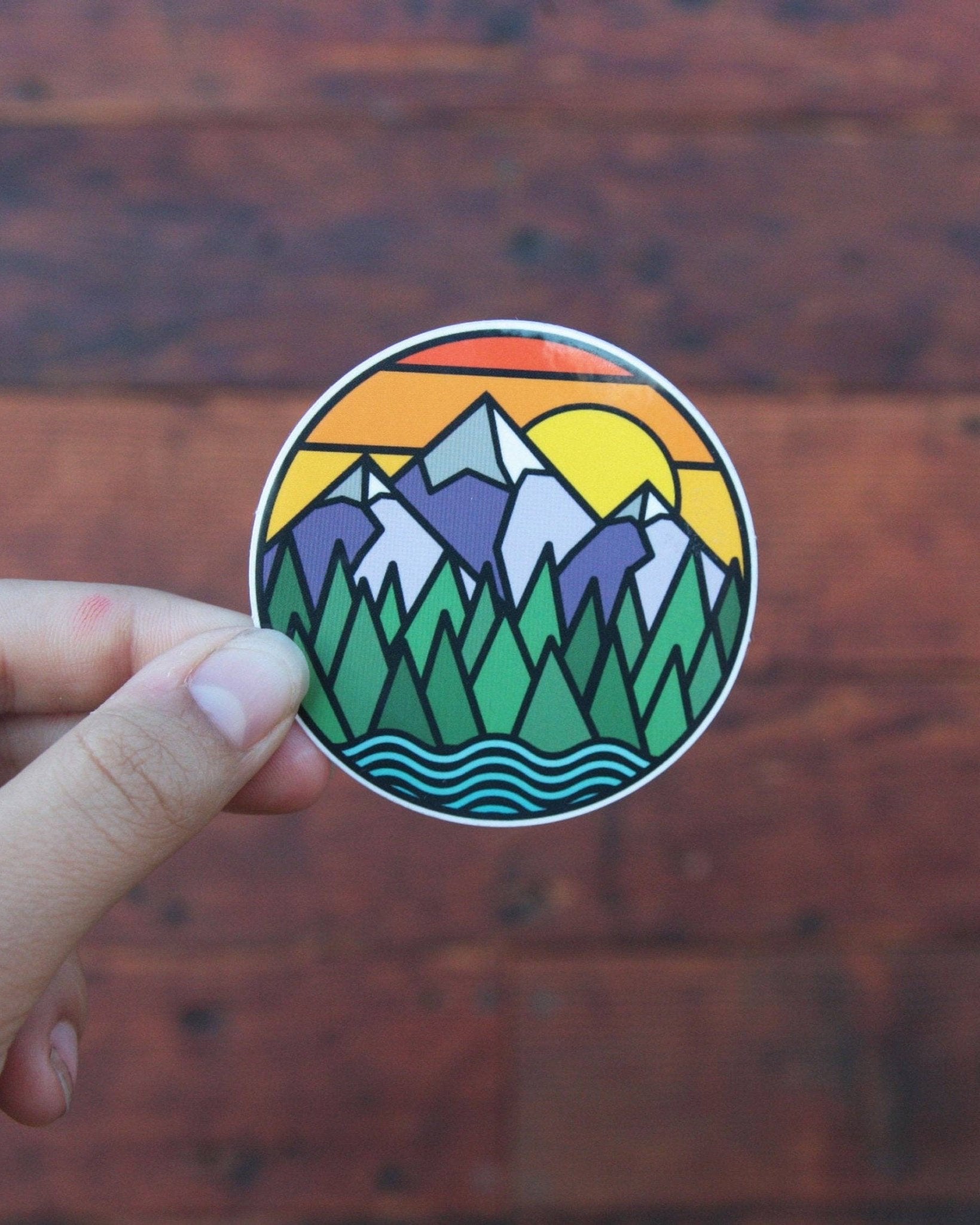 Mountains & Rivers Vinyl Sticker - Wander Together Outfitters