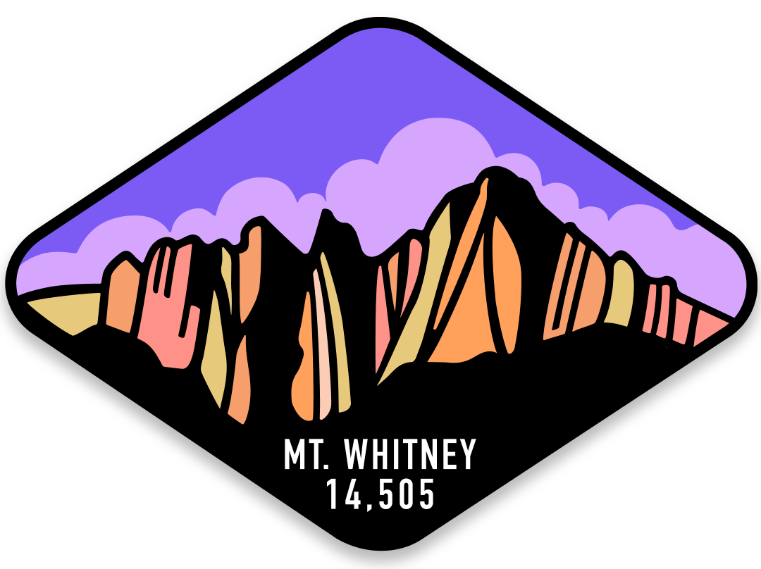 Mt. Whitney Vinyl Sticker - Wander Together Outfitters