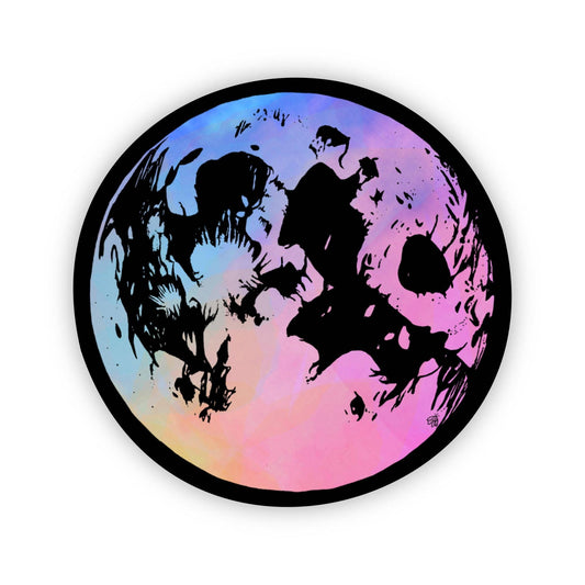 Multicolor Moon Sticker - Wander Together Outfitters