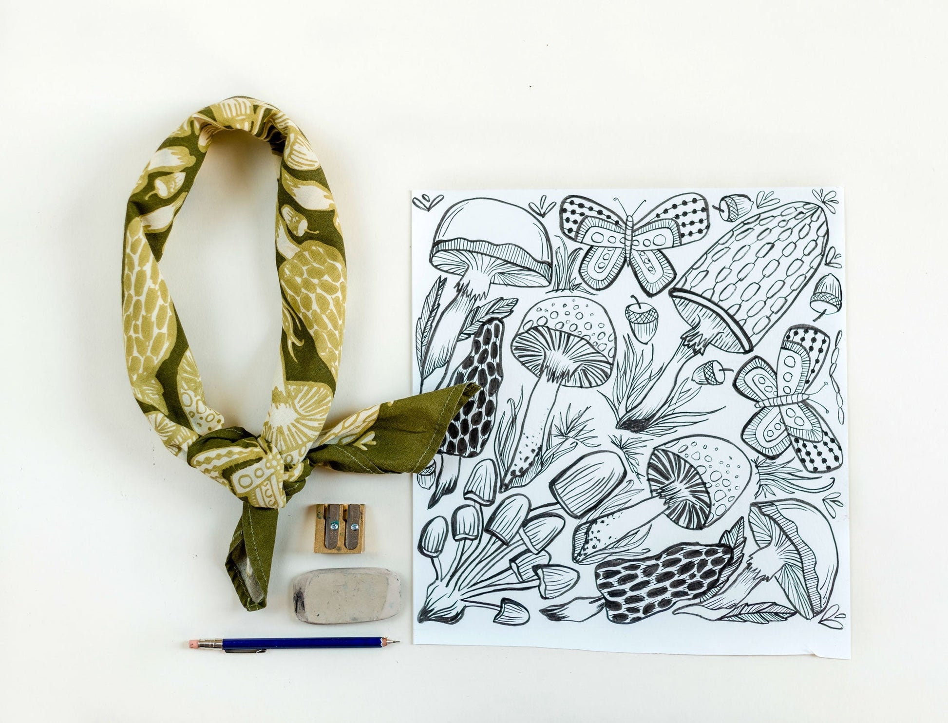 Mushrooms Bandana - Wander Together Outfitters