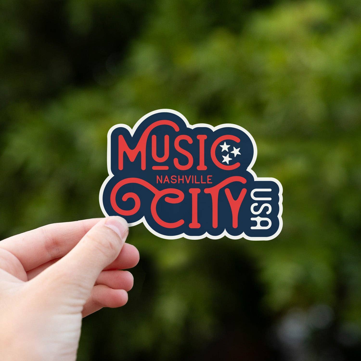"Music City Nashville USA" Vinyl Sticker - Wander Together Outfitters