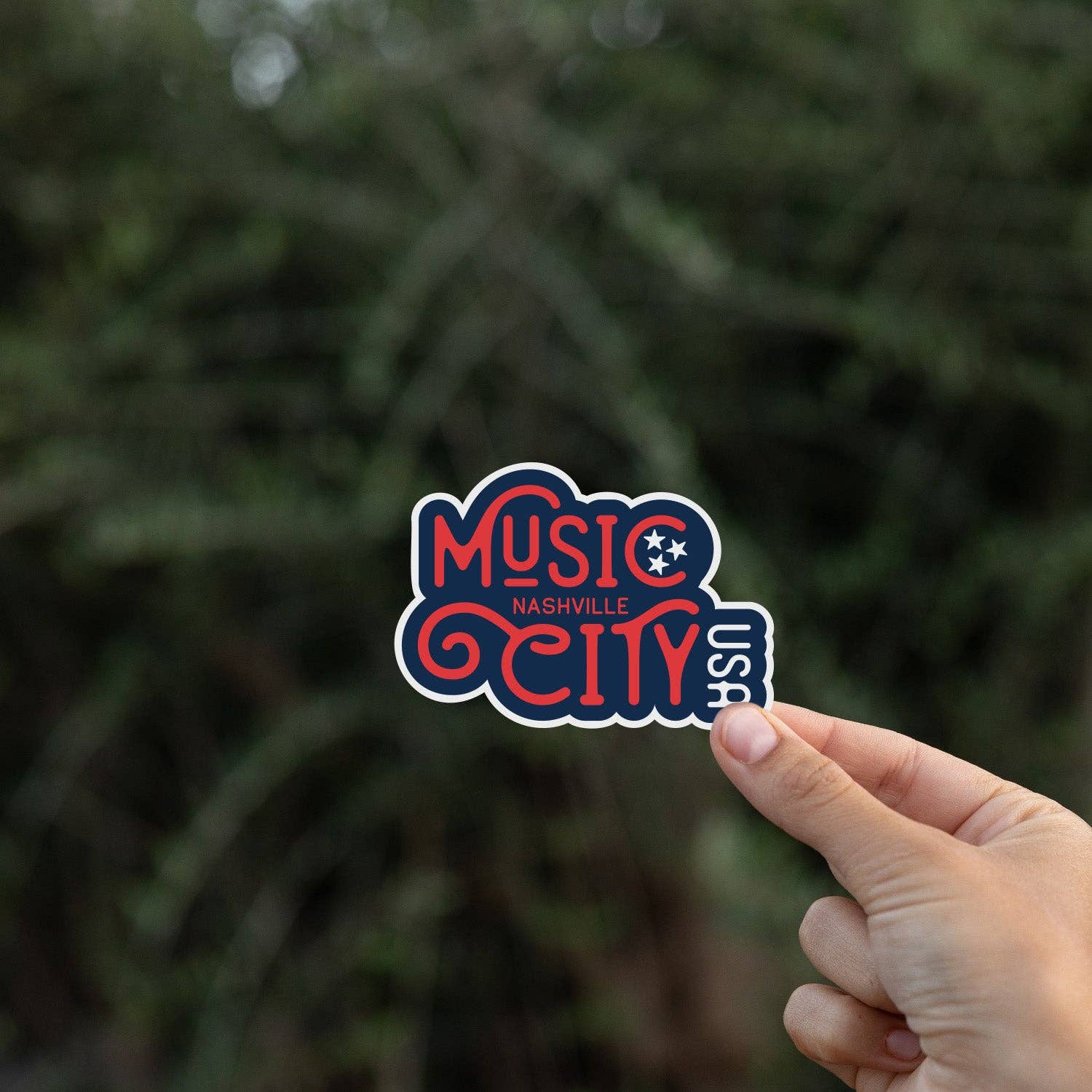 "Music City Nashville USA" Vinyl Sticker - Wander Together Outfitters