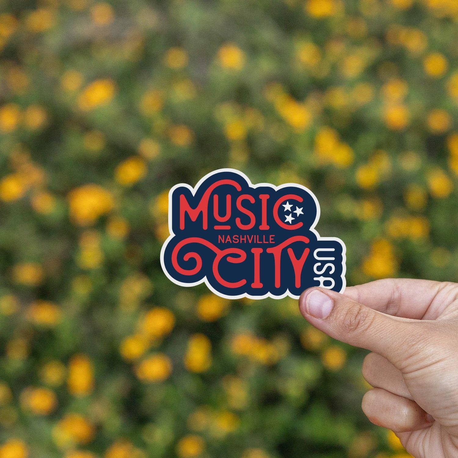"Music City Nashville USA" Vinyl Sticker - Wander Together Outfitters