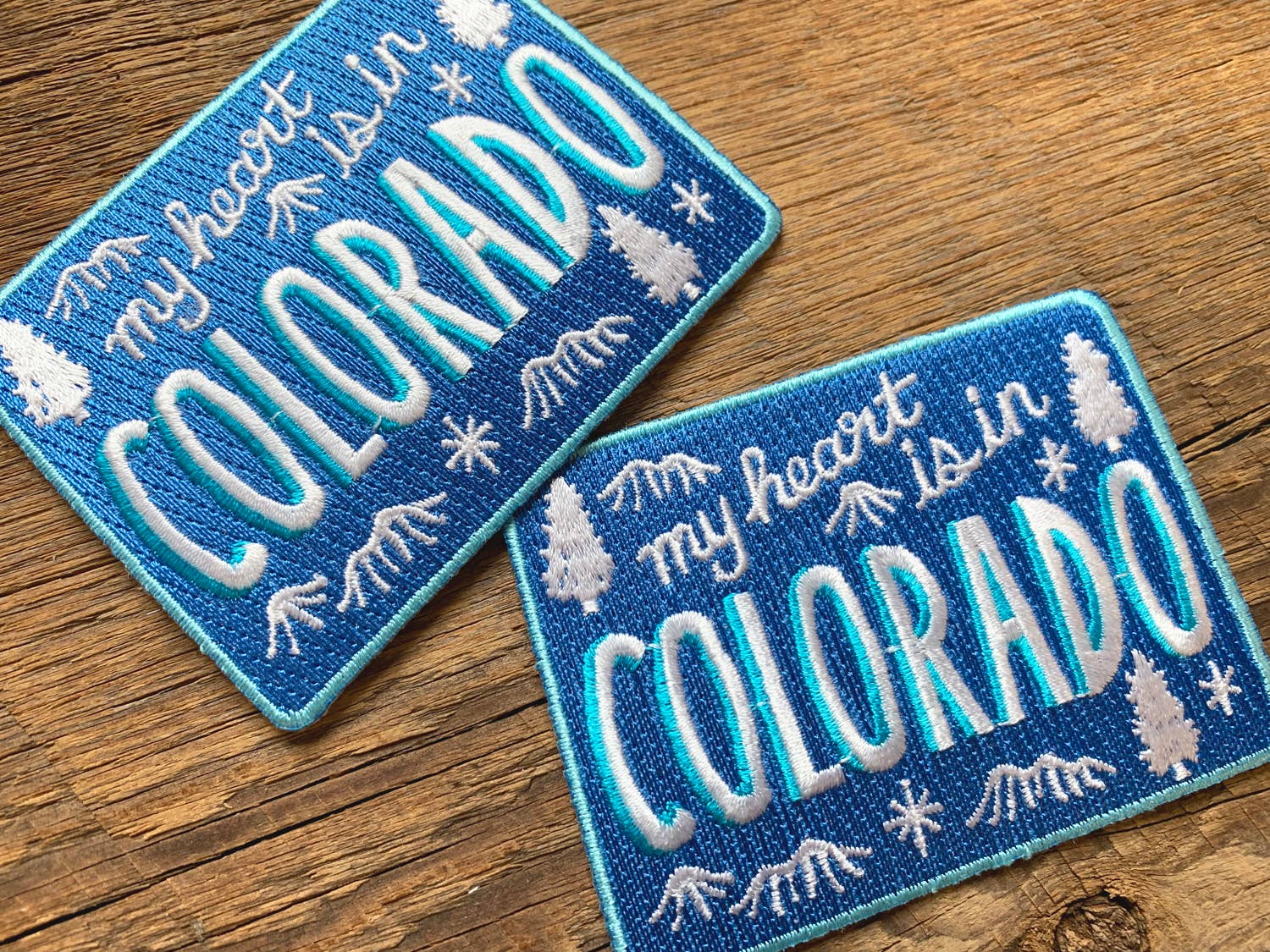 "My Heart Is In Colorado" Embroidered Iron On Patch - Wander Together Outfitters