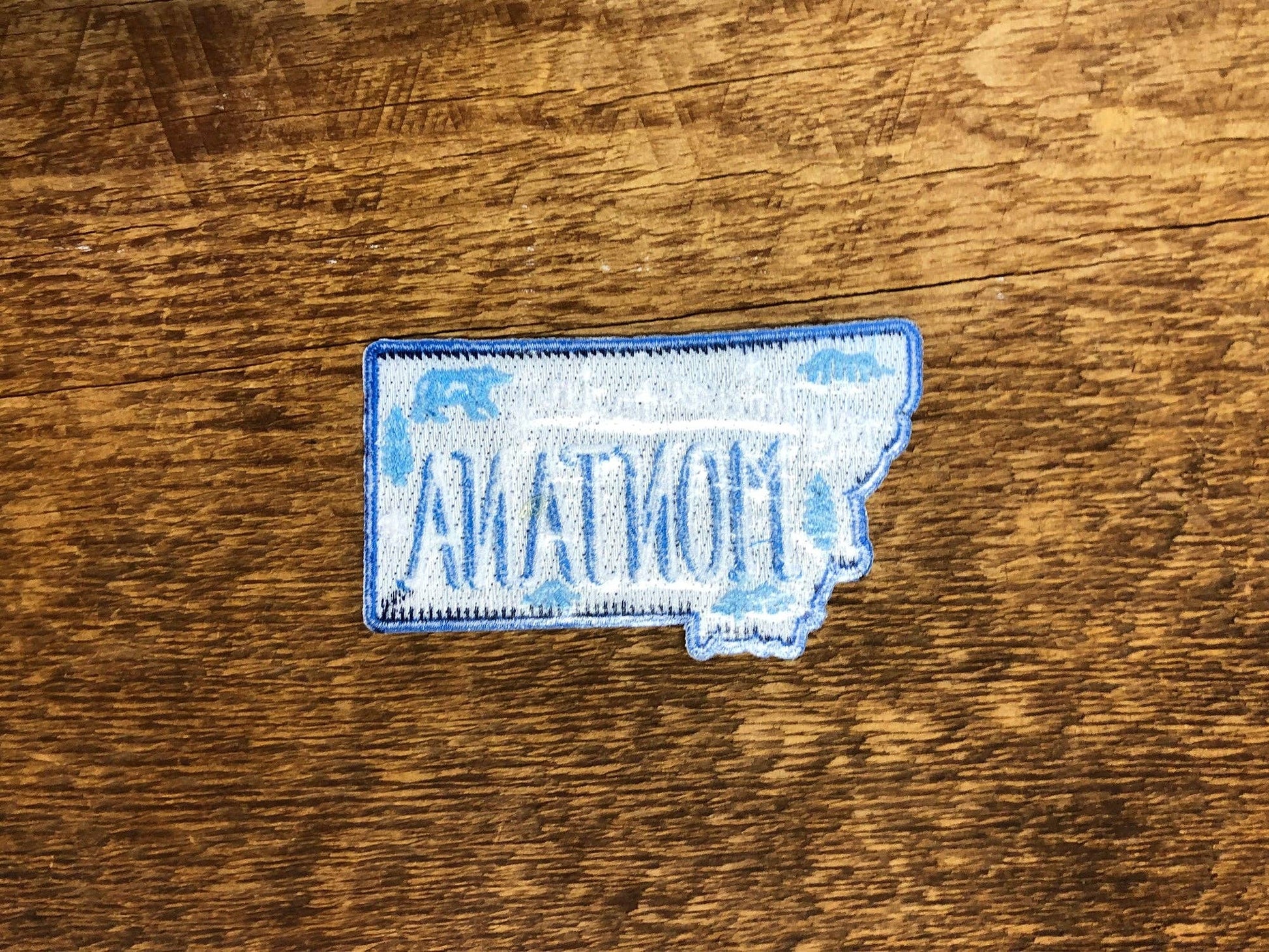 "My Heart Is In Montana" Iron On Embroidered Patch - Wander Together Outfitters