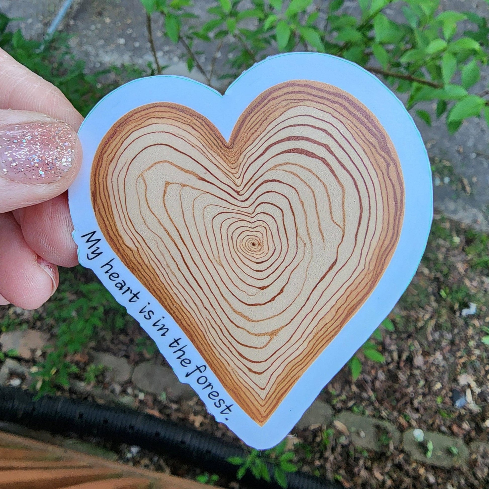“My Heart is in the Forest” 3" vinyl sticker - Wander Together Outfitters