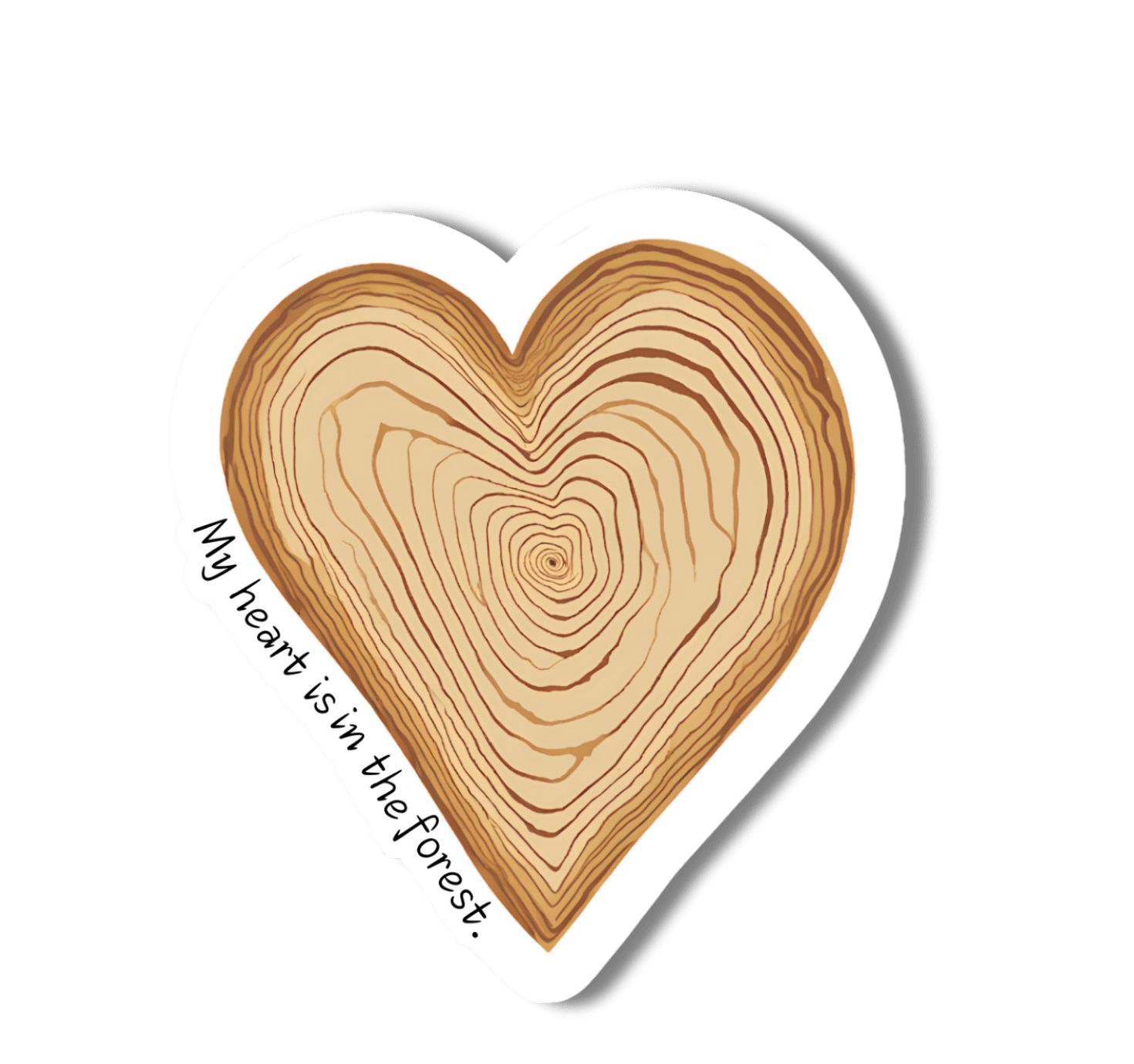 “My Heart is in the Forest” 3" vinyl sticker - Wander Together Outfitters