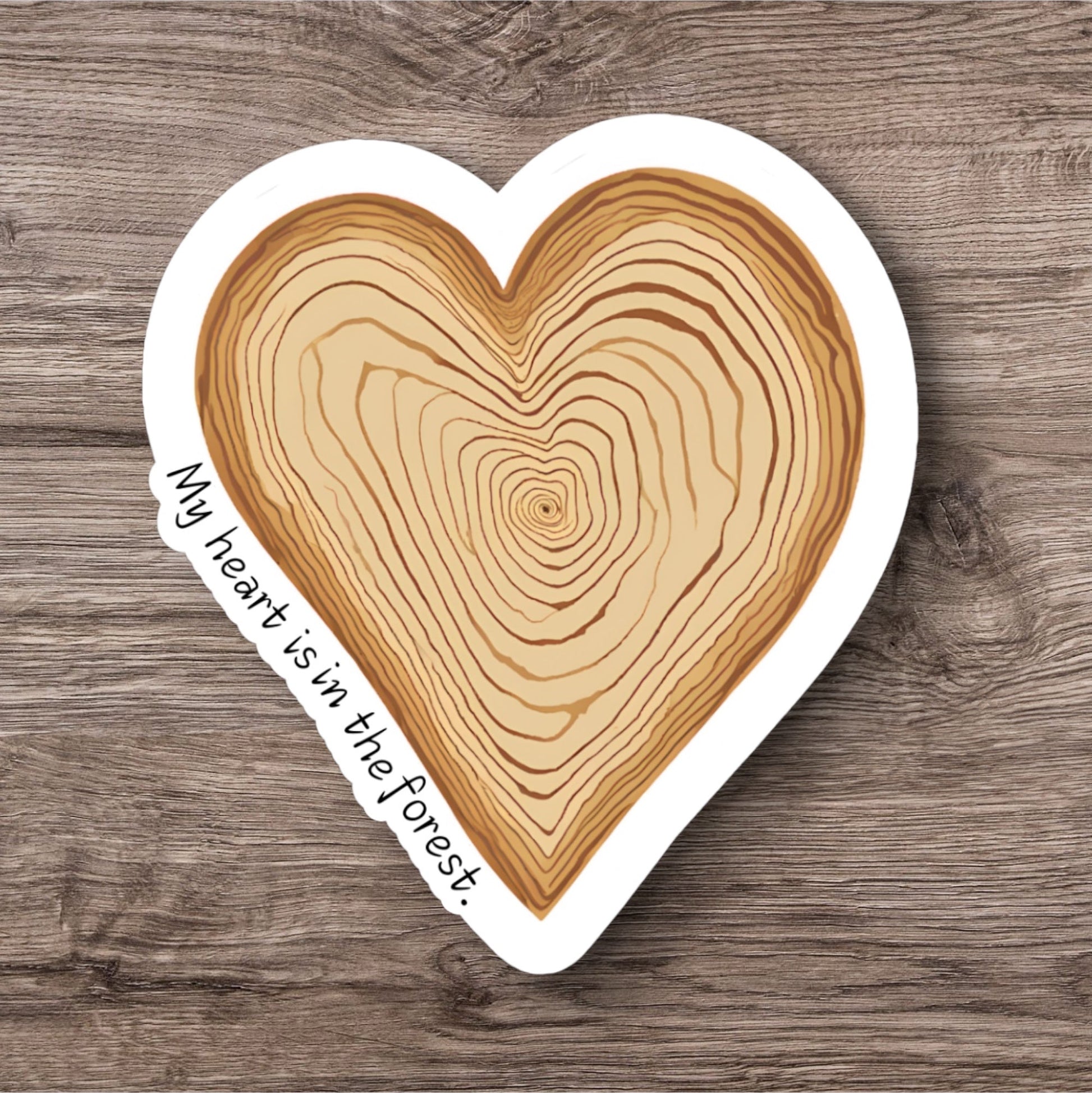 “My Heart is in the Forest” 3" vinyl sticker - Wander Together Outfitters