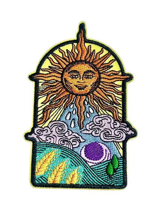 Mystical Sun Iron On Patch - Wander Together Outfitters