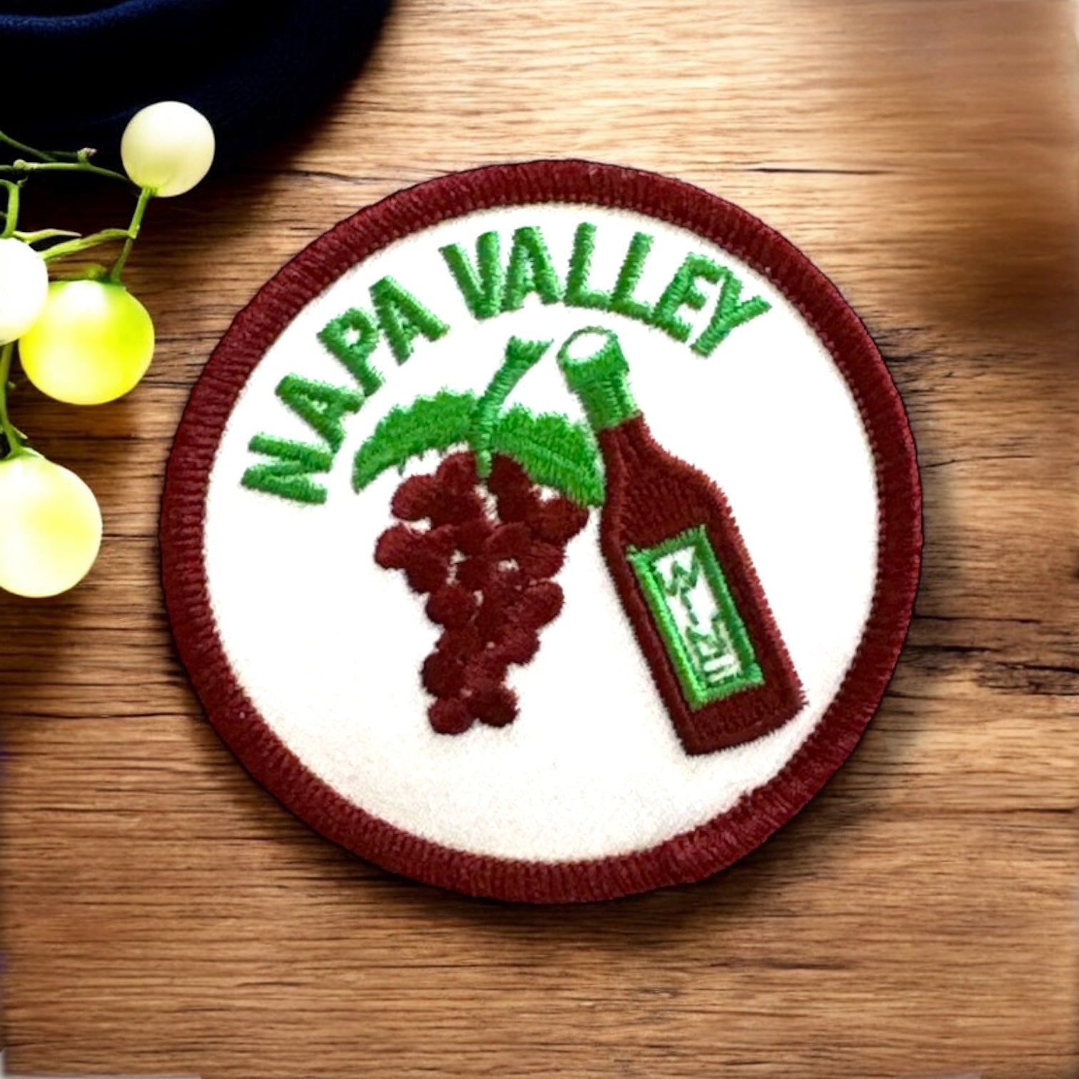 Napa Valley around 2” Embroidered Iron On Patch - Wander Together Outfitters