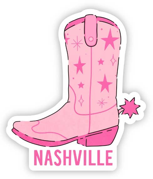 Nashville Cowboy Cowgirl Themed Boots Hats Stickers (Various) - Wander Together Outfitters