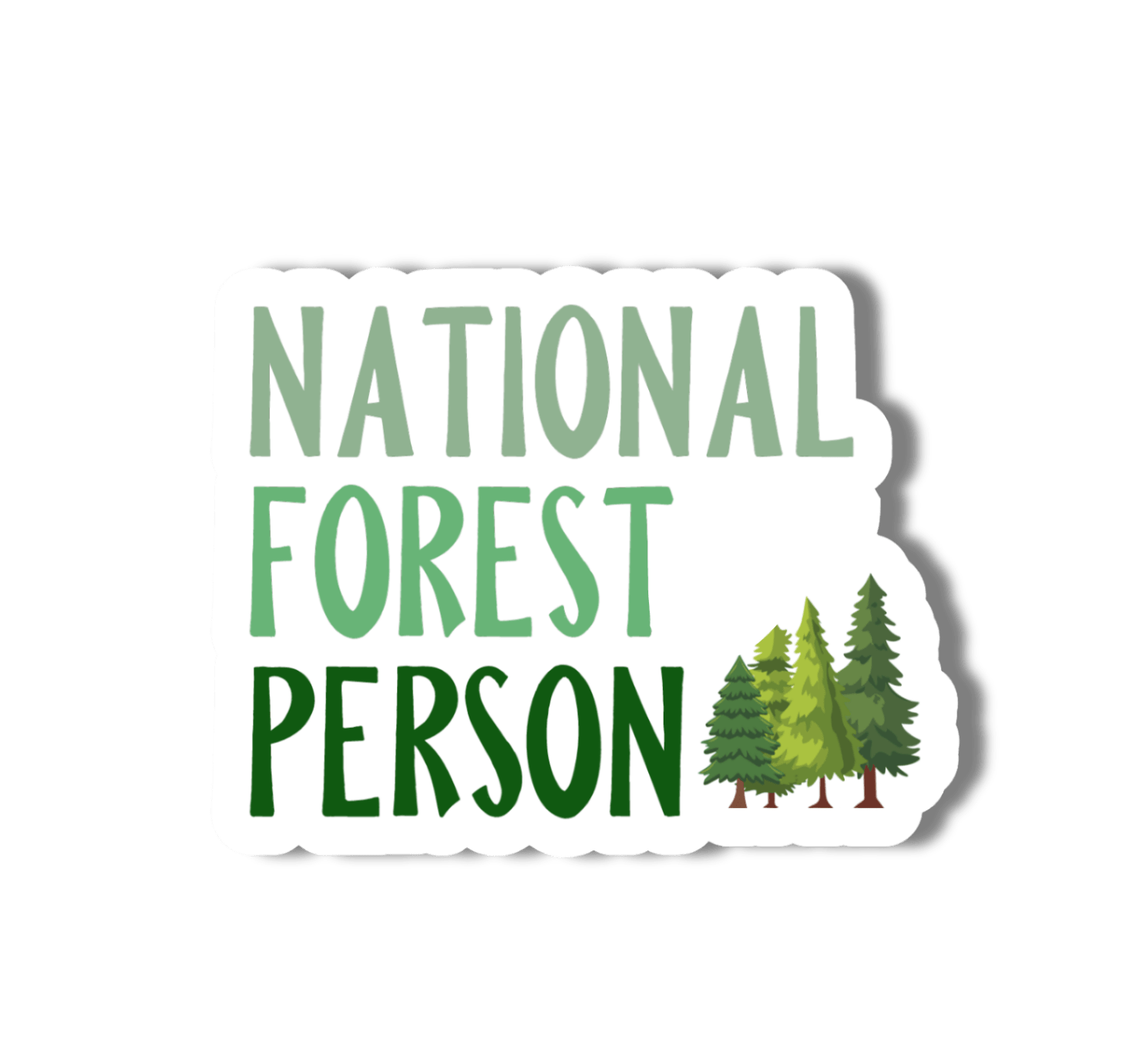National Forest Person Vinyl Sticker - Wander Together Outfitters