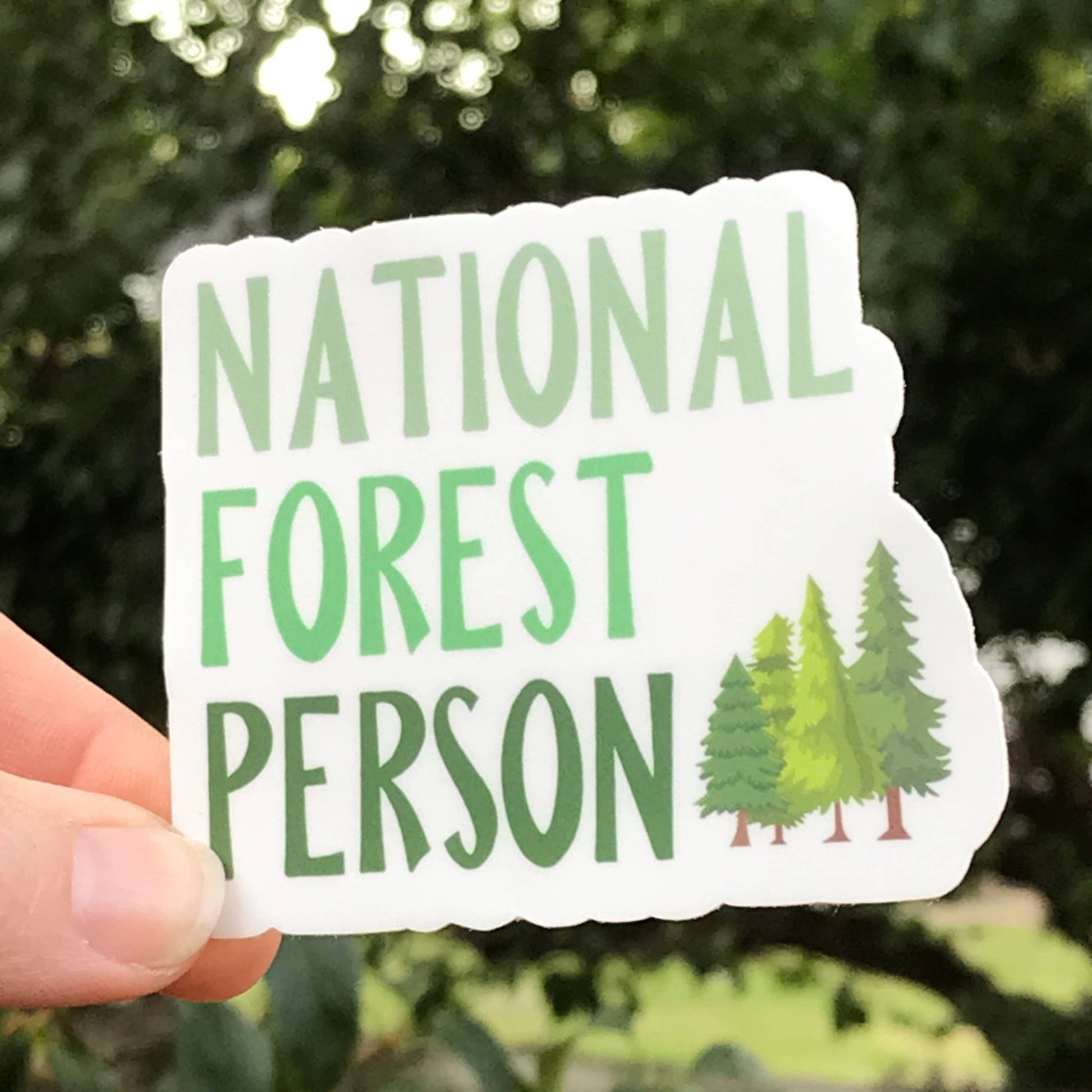 National Forest Person Vinyl Sticker - Wander Together Outfitters