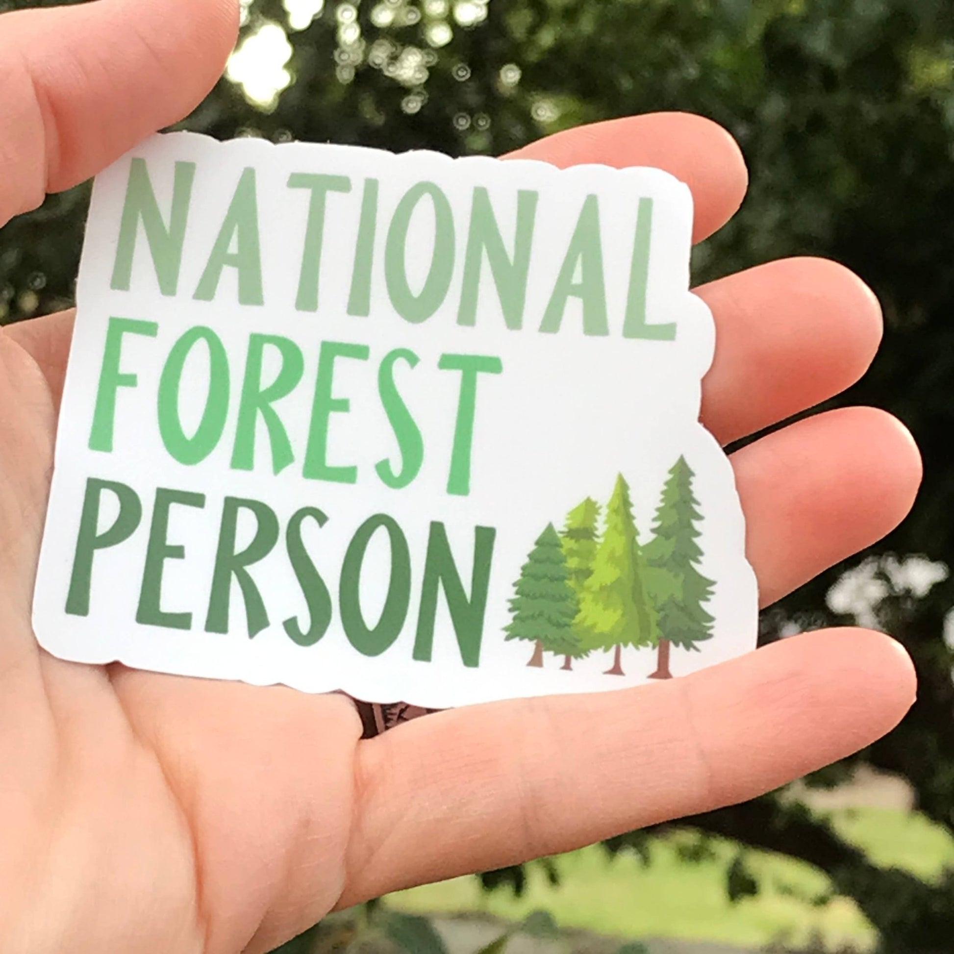 National Forest Person Vinyl Sticker - Wander Together Outfitters