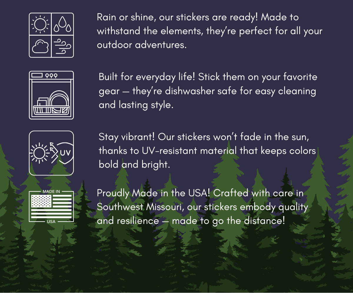 National Forest Person Vinyl Sticker - Wander Together Outfitters