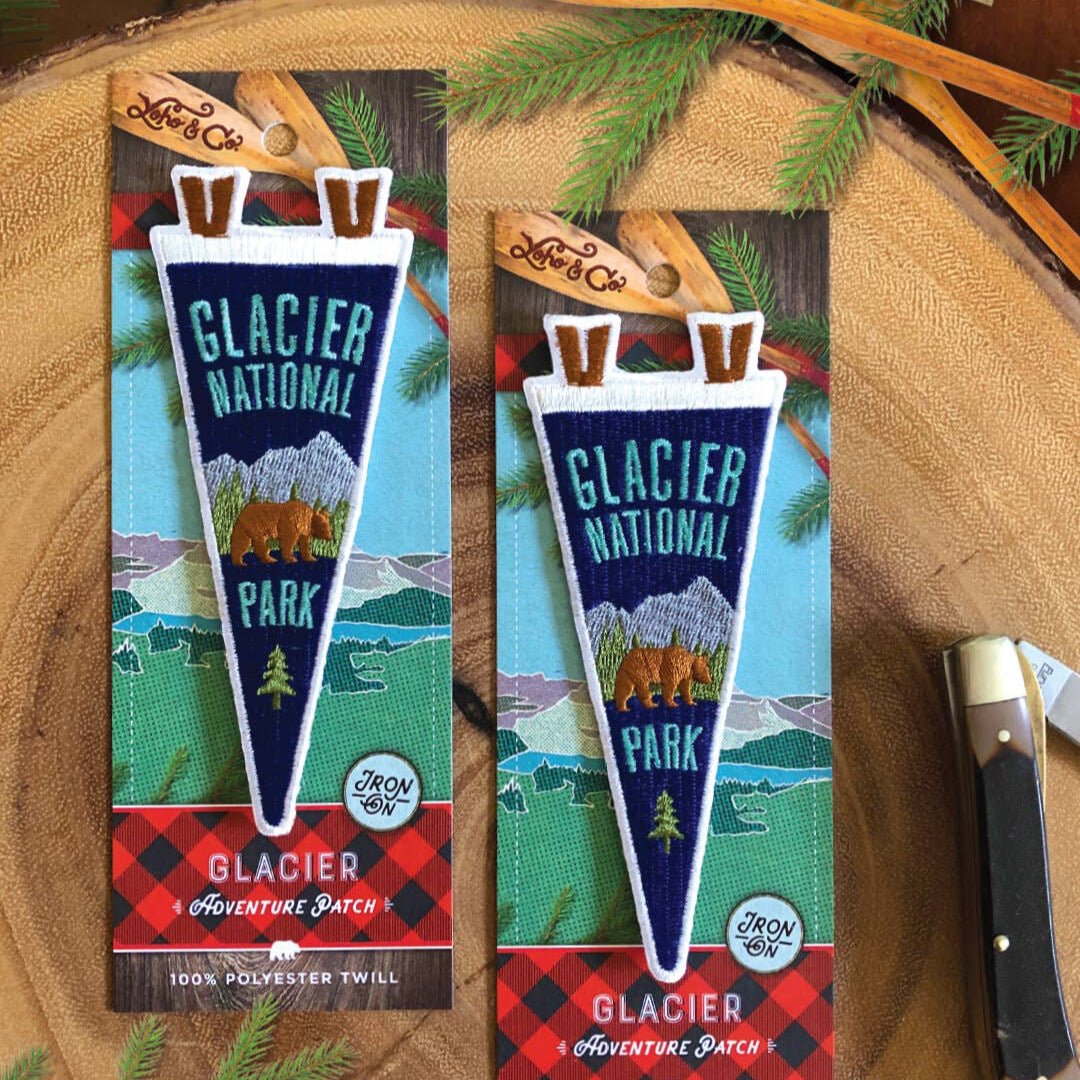 National Park and Trails Pennant Iron On Patches (Various Parks) Collection - Wander Together Outfitters