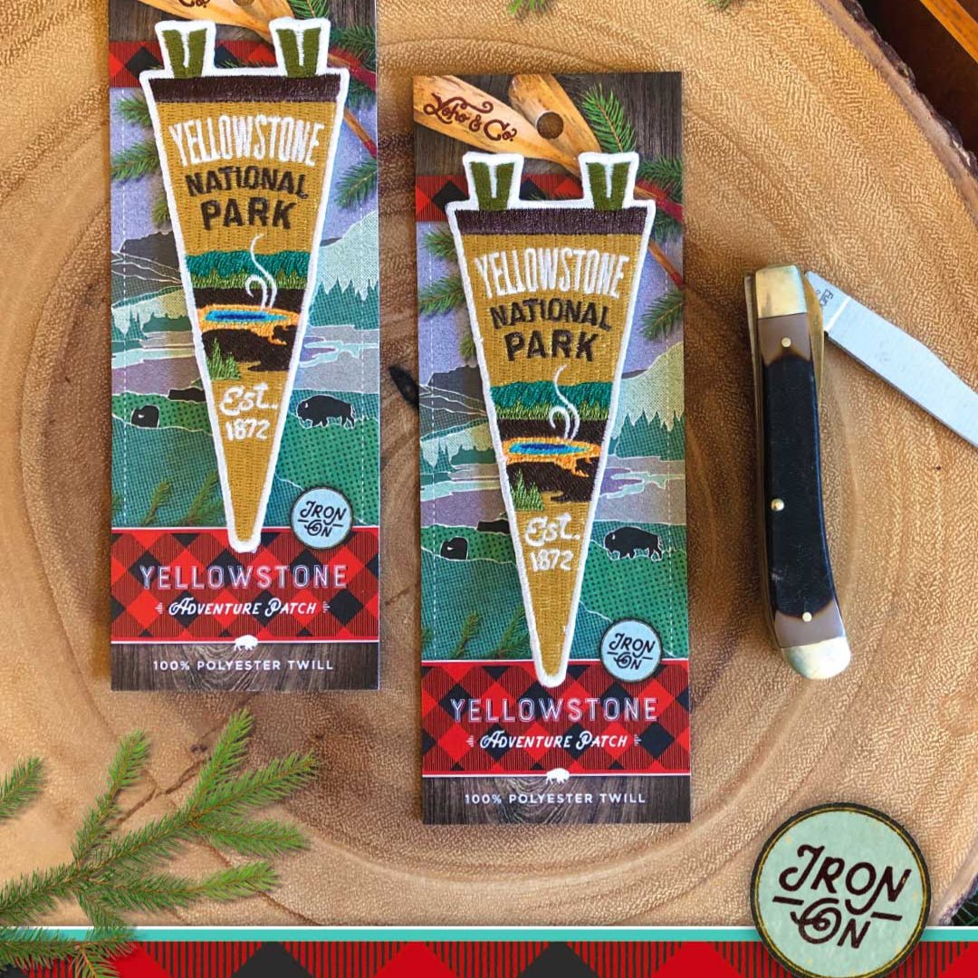 National Park and Trails Pennant Iron On Patches (Various Parks) Collection - Wander Together Outfitters