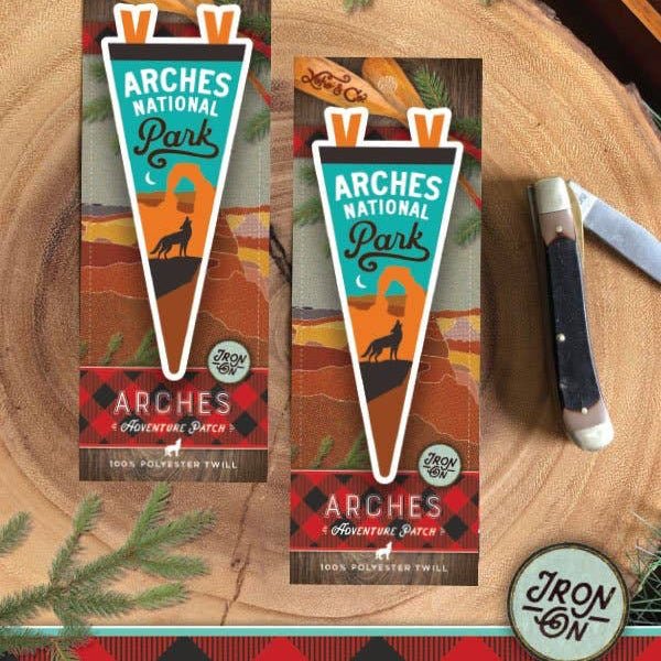 National Park and Trails Pennant Iron On Patches (Various Parks) Collection - Wander Together Outfitters