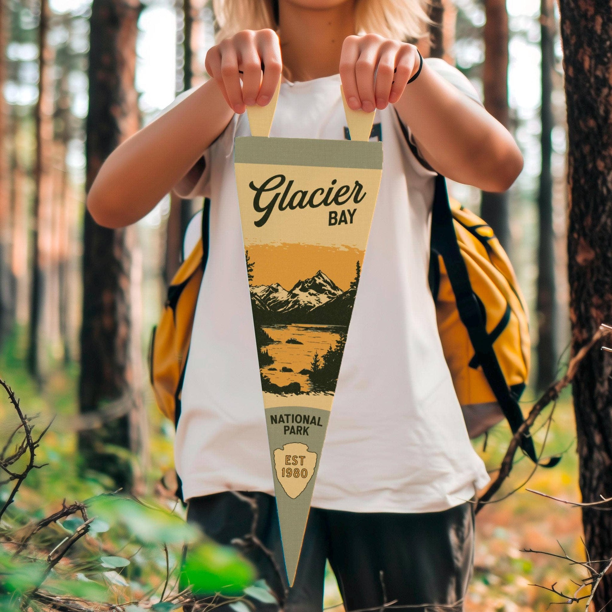 National Park Felt Pennant Collection (Various National Parks) Vertical Hang - Wander Together Outfitters