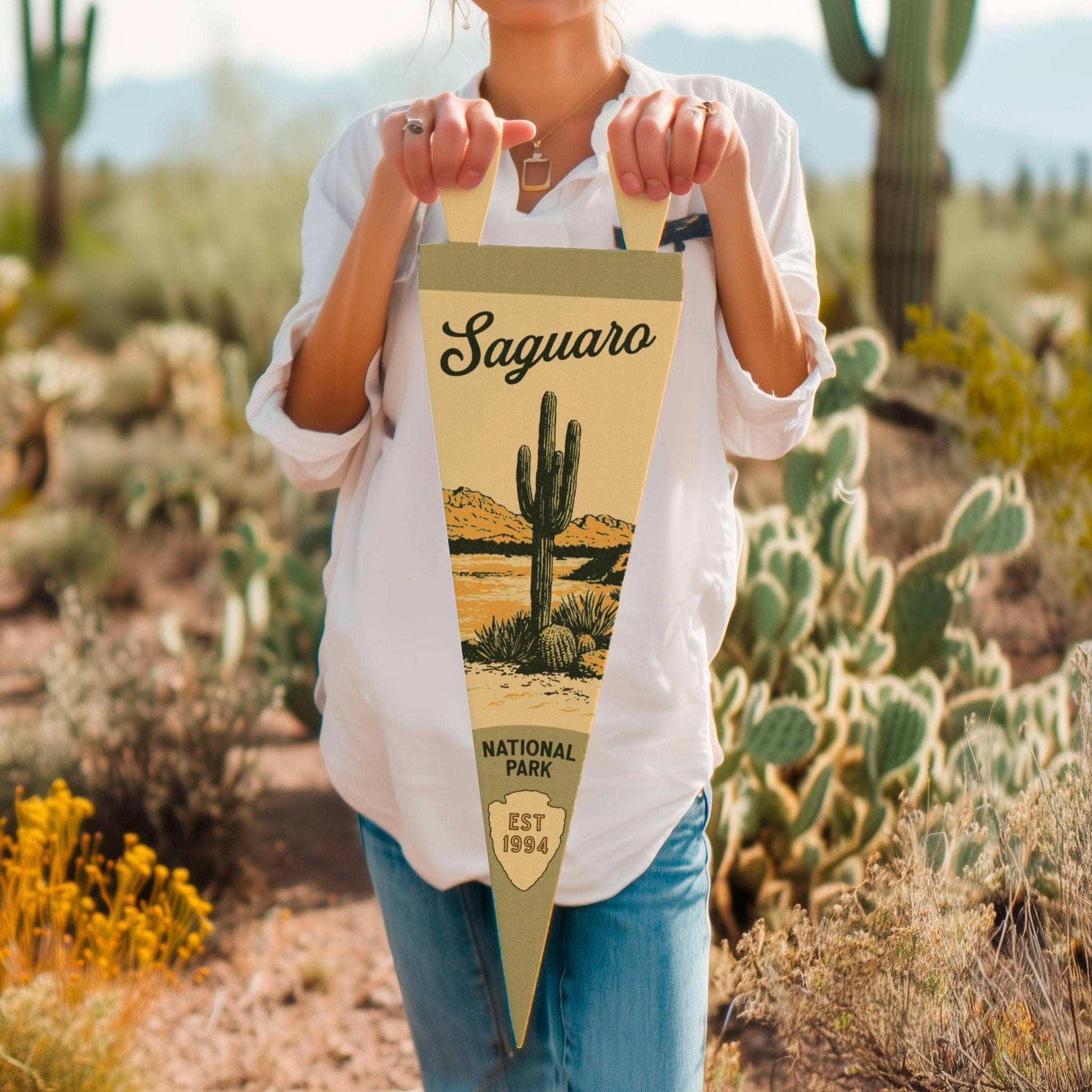 National Park Felt Pennant Collection (Various National Parks) Vertical Hang - Wander Together Outfitters