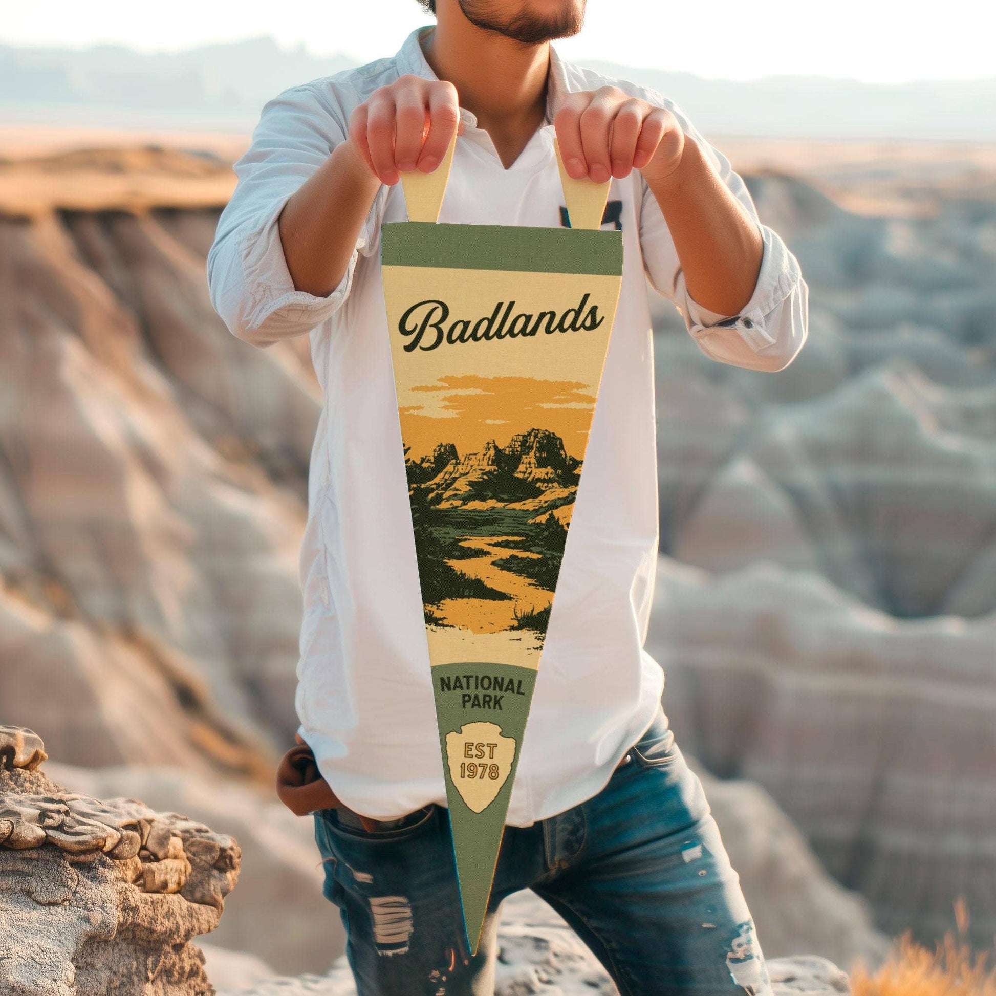 National Park Felt Pennant Collection (Various National Parks) Vertical Hang - Wander Together Outfitters