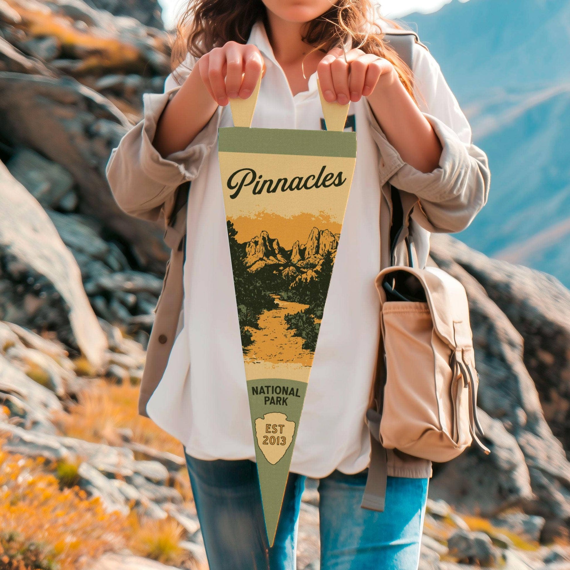 National Park Felt Pennant Collection (Various National Parks) Vertical Hang - Wander Together Outfitters