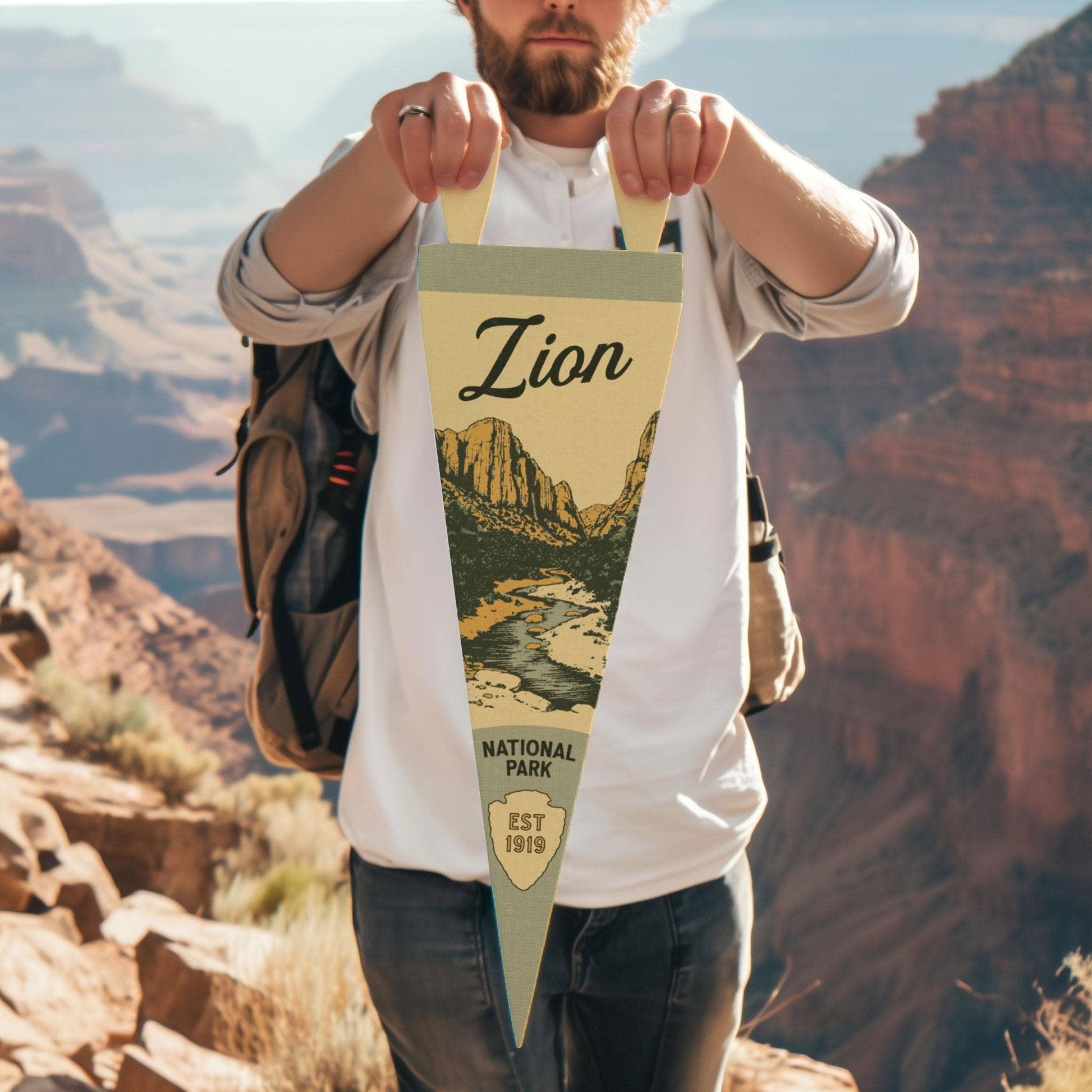 National Park Felt Pennant Collection (Various National Parks) Vertical Hang - Wander Together Outfitters