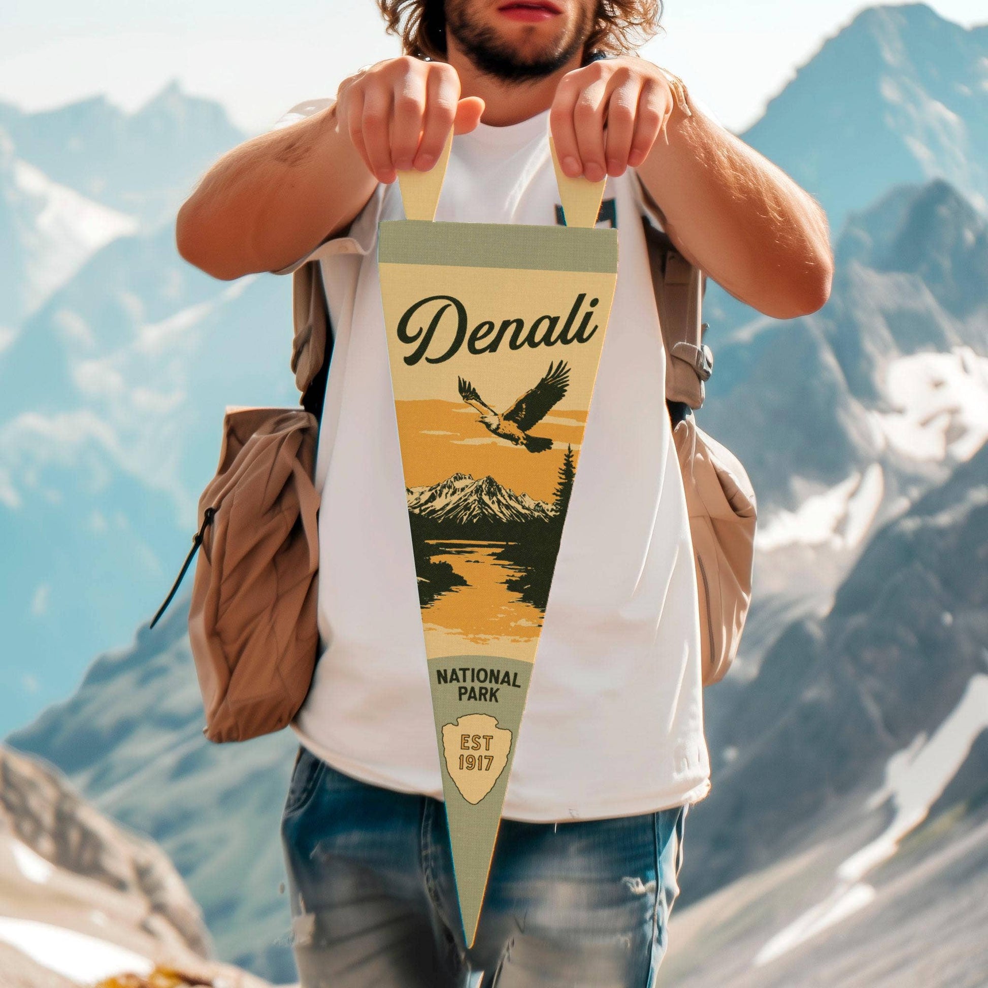 National Park Felt Pennant Collection (Various National Parks) Vertical Hang - Wander Together Outfitters