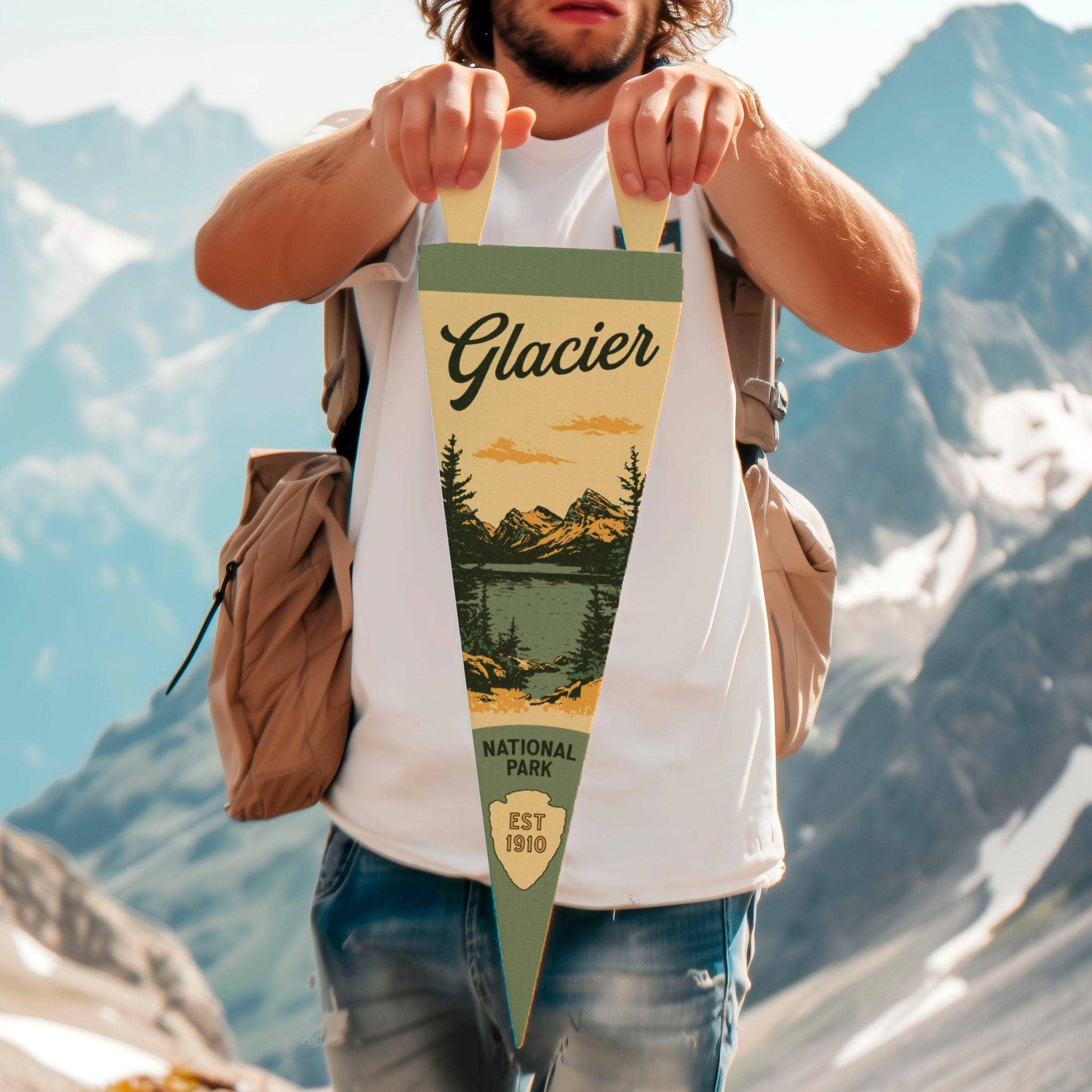 National Park Felt Pennant Collection (Various National Parks) Vertical Hang - Wander Together Outfitters