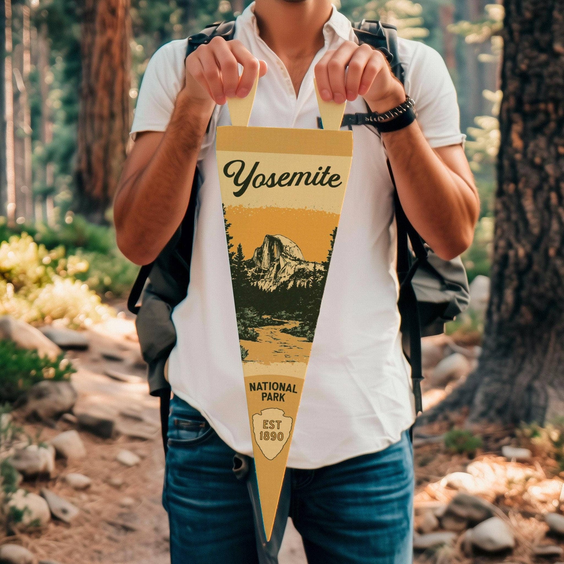 National Park Felt Pennant Collection (Various National Parks) Vertical Hang - Wander Together Outfitters