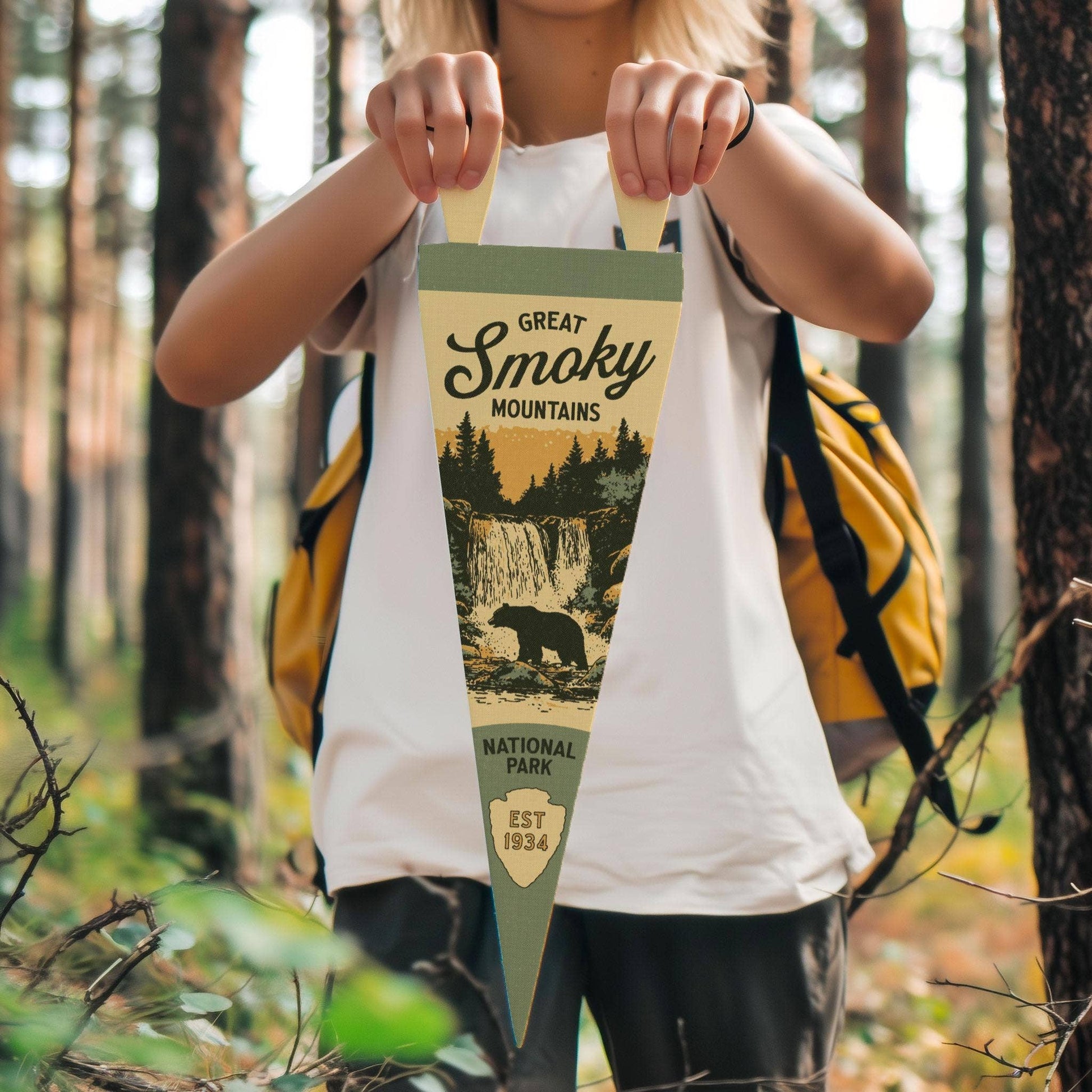 National Park Felt Pennant Collection (Various National Parks) Vertical Hang - Wander Together Outfitters