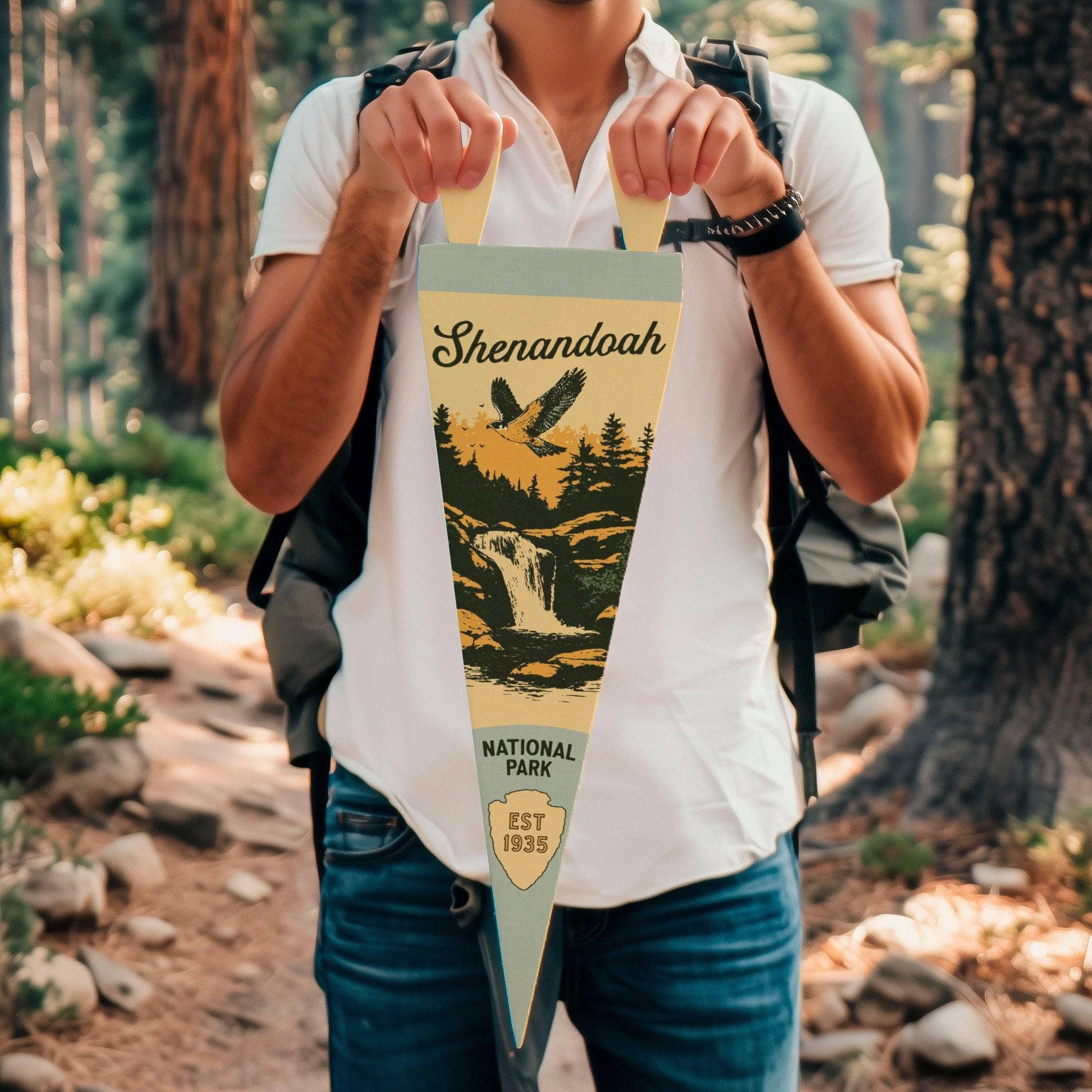 National Park Felt Pennant Collection (Various National Parks) Vertical Hang - Wander Together Outfitters