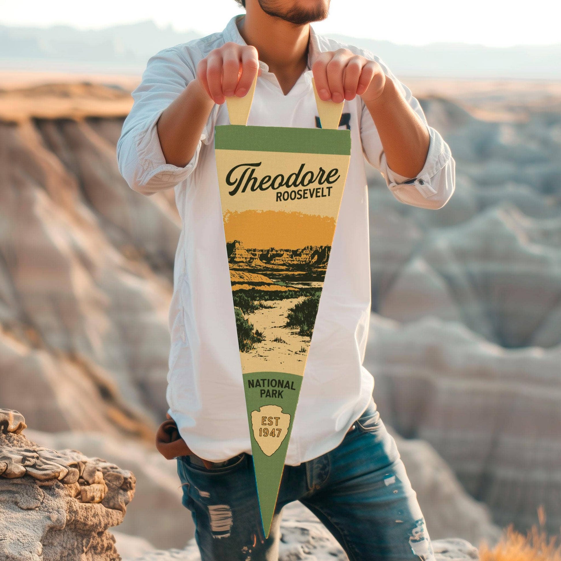 National Park Felt Pennant Collection (Various National Parks) Vertical Hang - Wander Together Outfitters