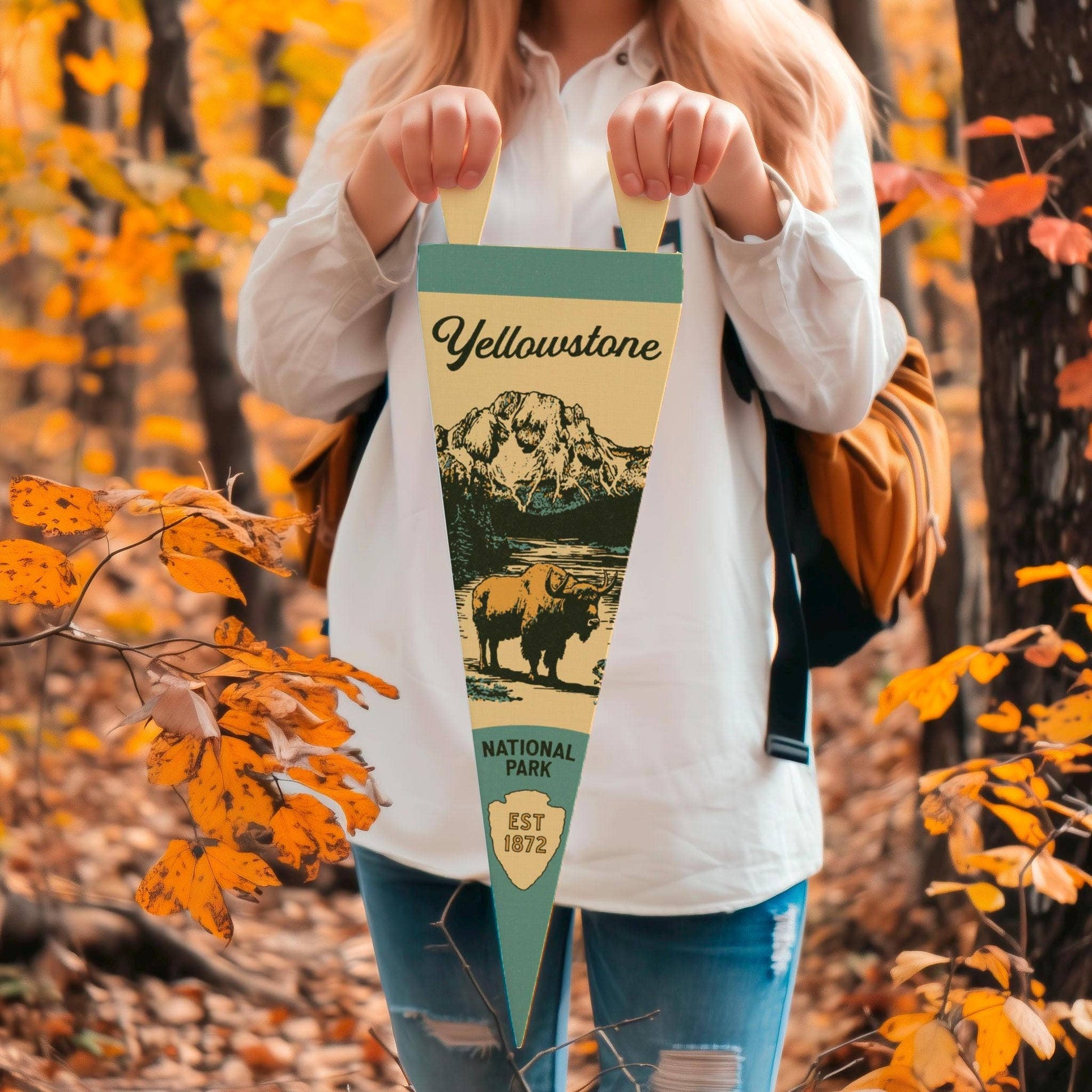 National Park Felt Pennant Collection (Various National Parks) Vertical Hang - Wander Together Outfitters