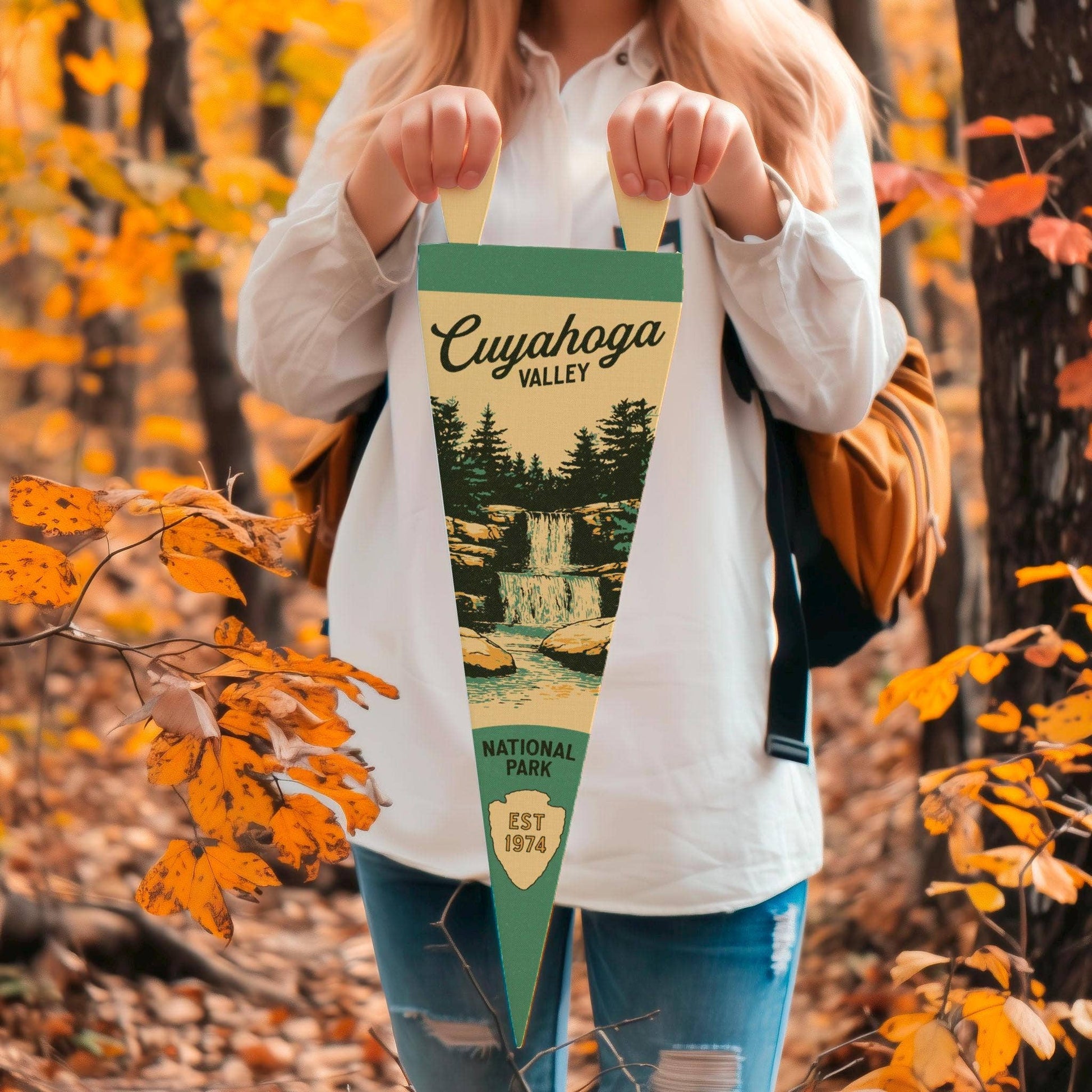 National Park Felt Pennant Collection (Various National Parks) Vertical Hang - Wander Together Outfitters