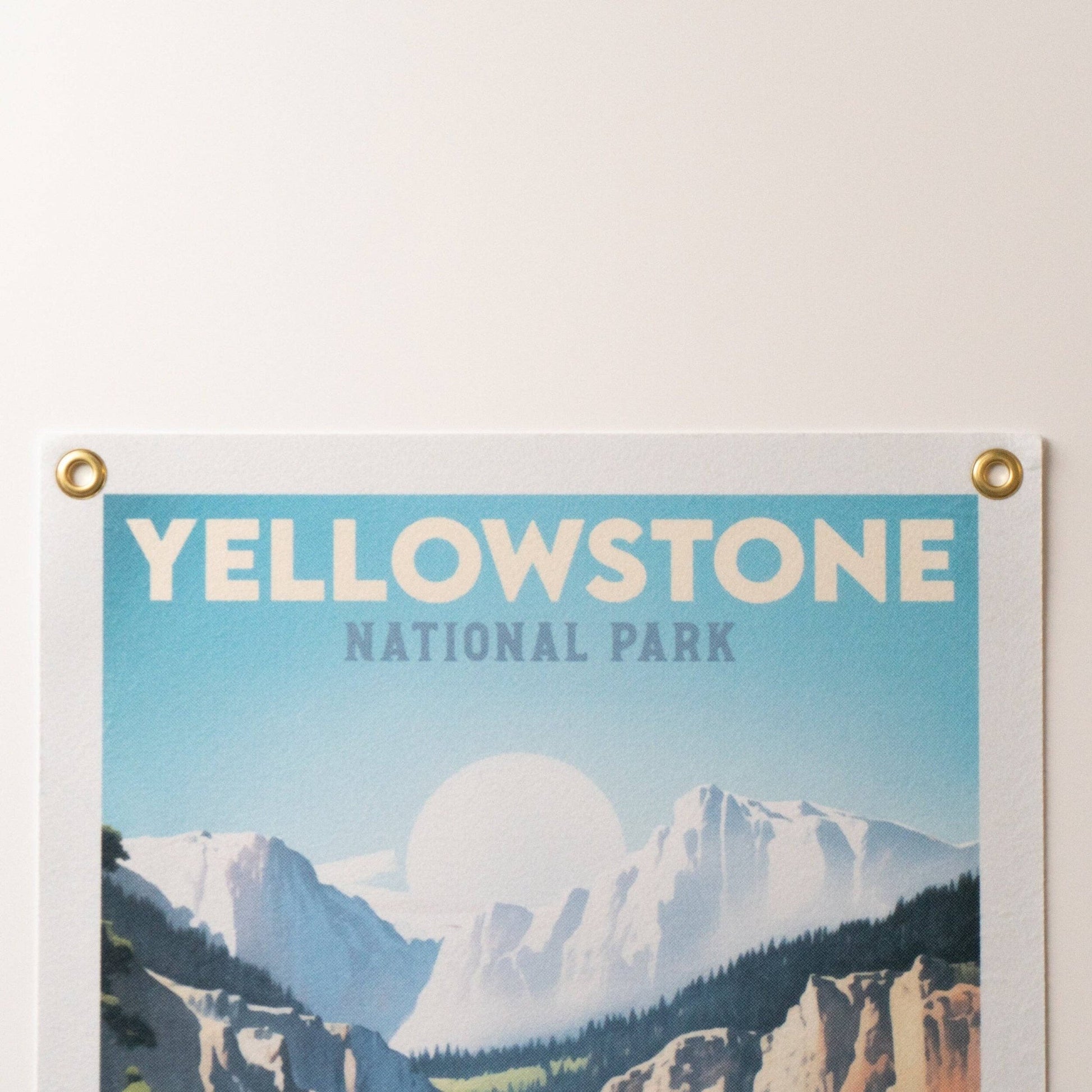 National Park Felt Print Art Banner Wall Hanging (Glacier, Yosemite, Great Smoky Mtns, Yellowstone, Zion) - Wander Together Outfitters