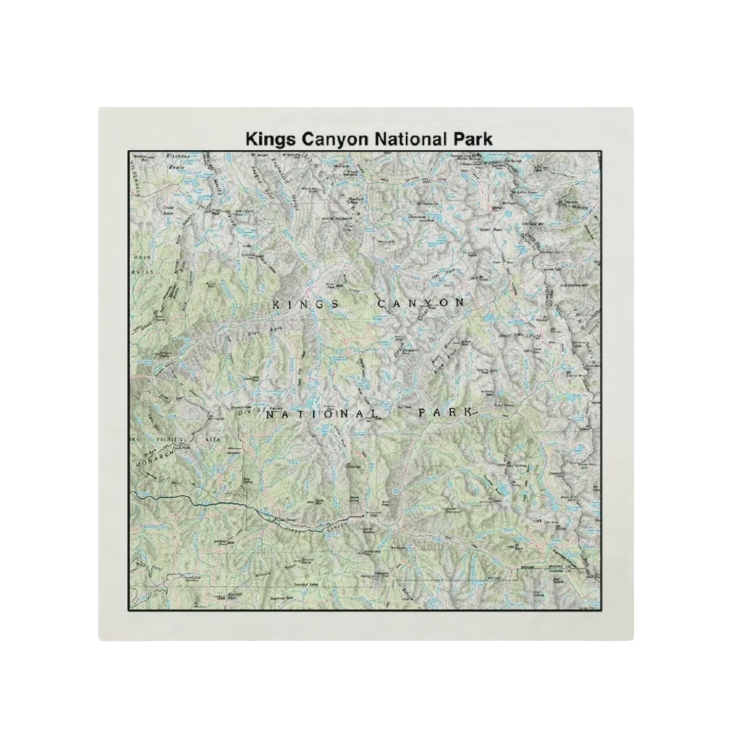 National Park & Forest Map Bandanas – 25 Options - Wander Together Outfitters
